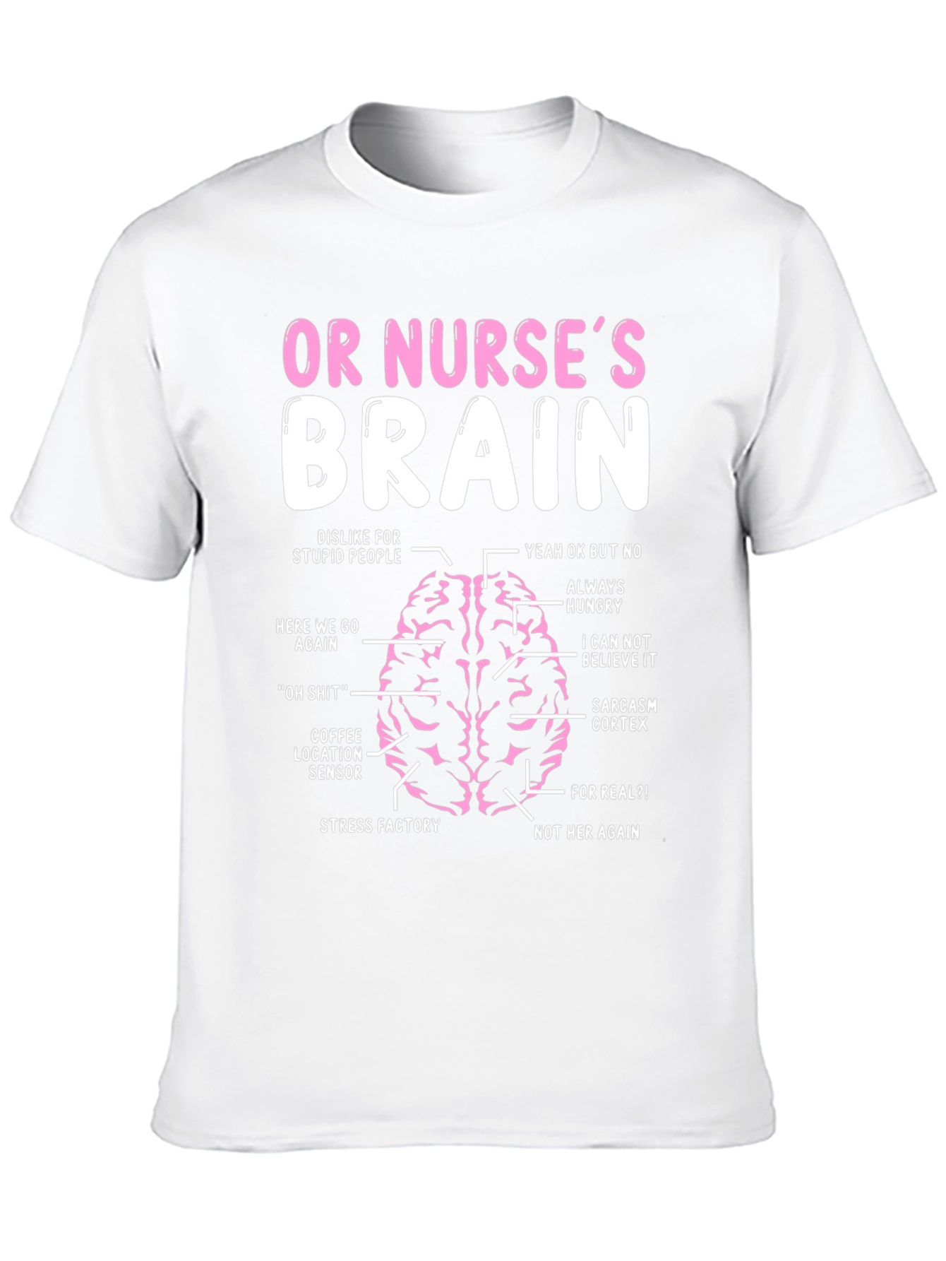Funny Nurse Brain T-Shirt - Medical Humor