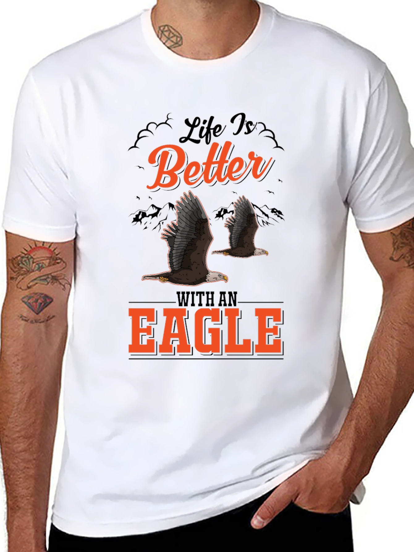 Life is Better With an Eagle Graphic T-Shirt