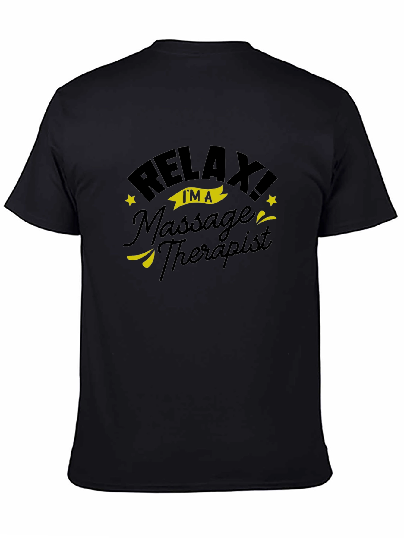 Relax Massage Therapist Black T-Shirt