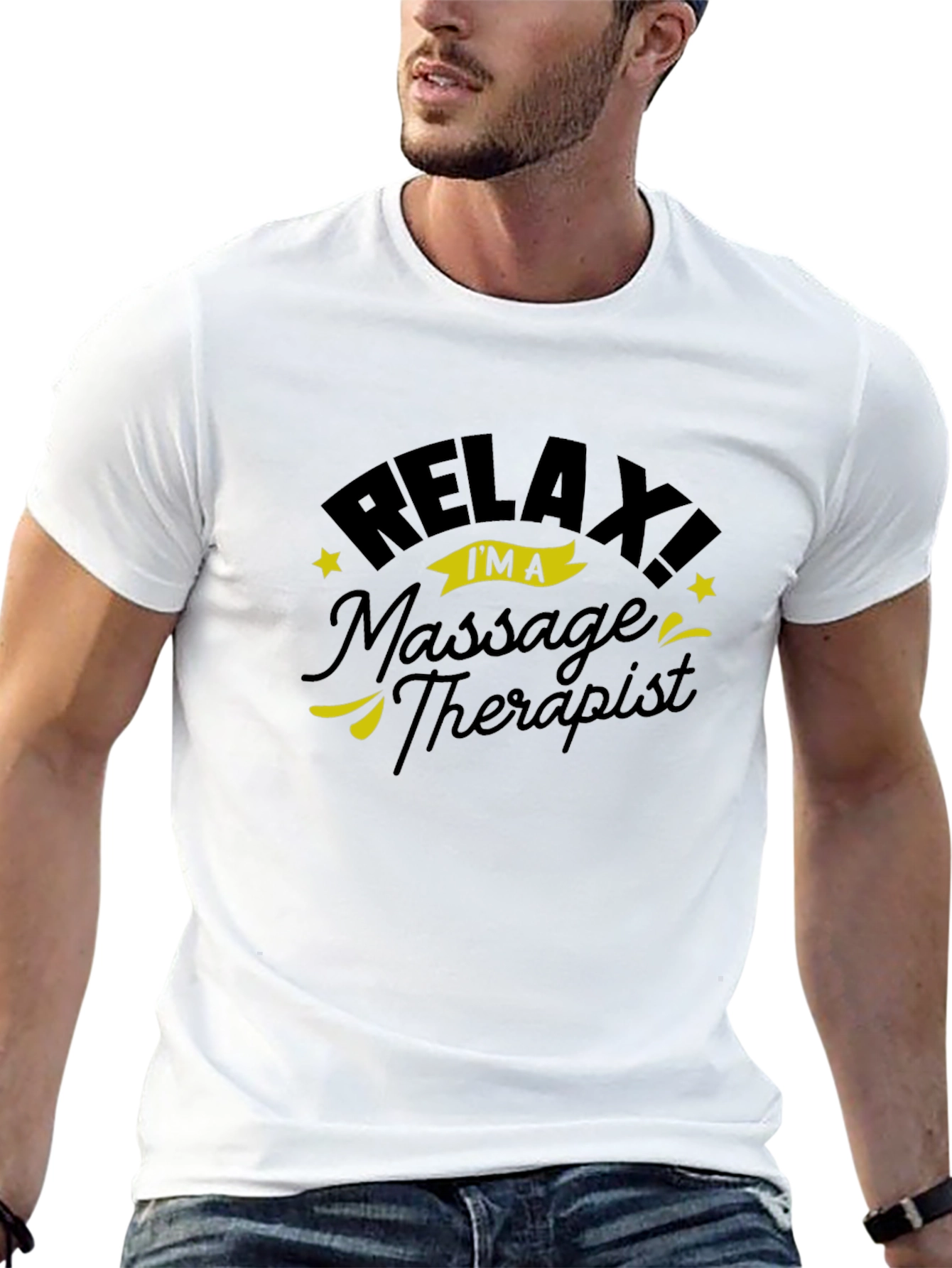 Relax Massage Therapist Black T-Shirt