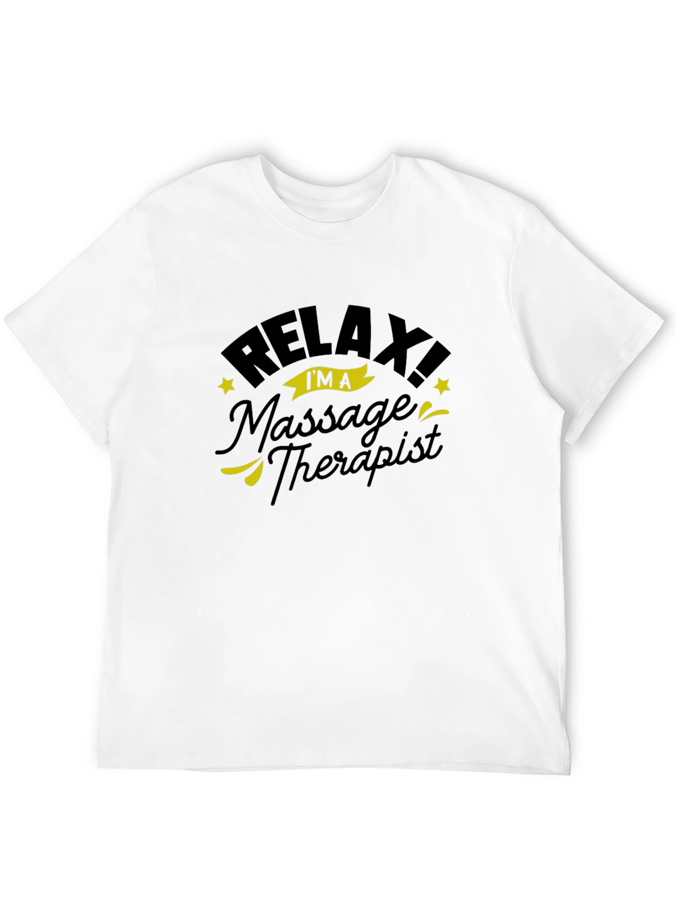 Relax Massage Therapist Black T-Shirt