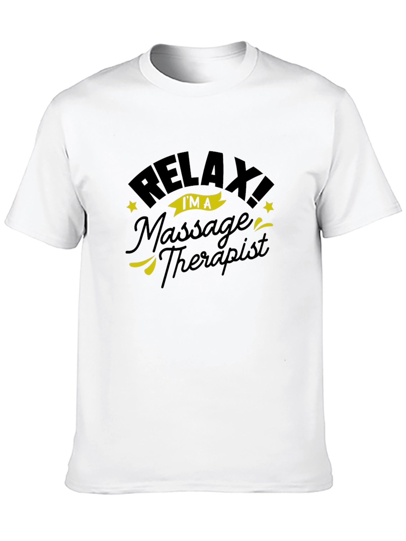 Relax Massage Therapist Black T-Shirt