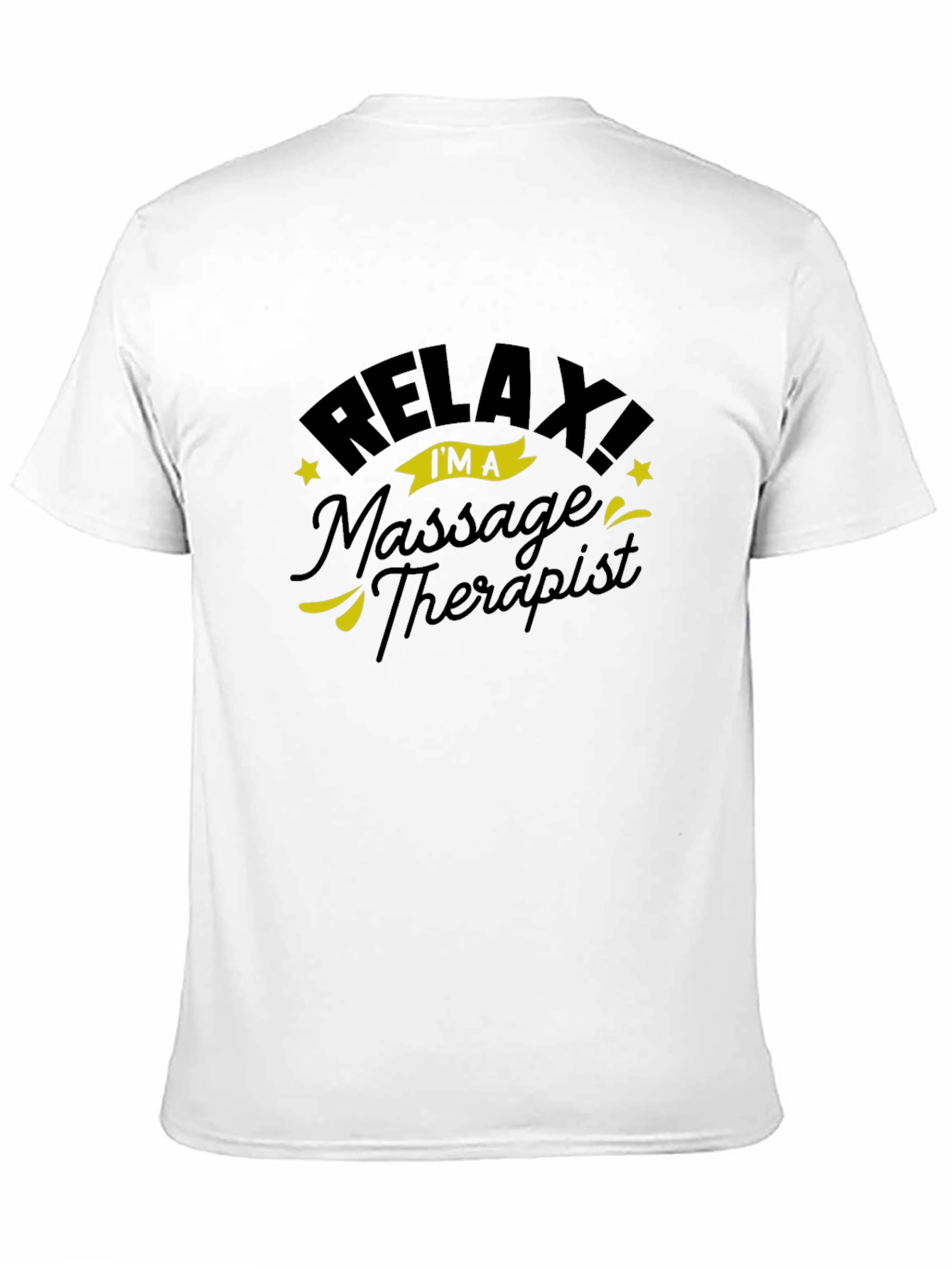 Relax Massage Therapist Black T-Shirt