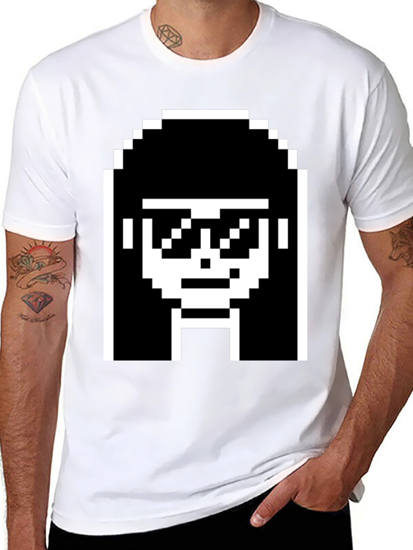 Retro 8-Bit Pixel Art T-Shirt - Cool Geek Chic