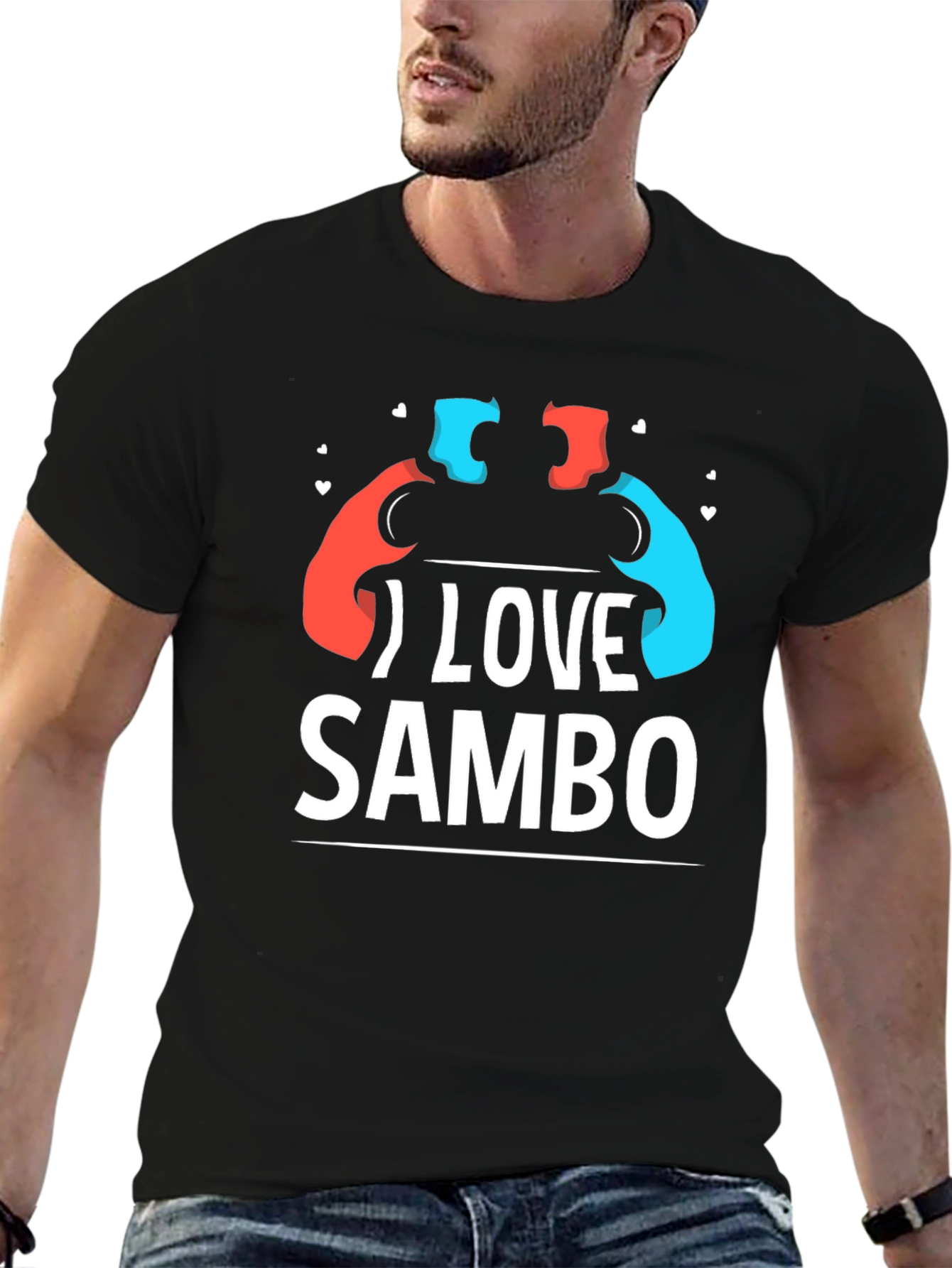 I Love Sambo T-Shirt - Wrestling Sport Tee