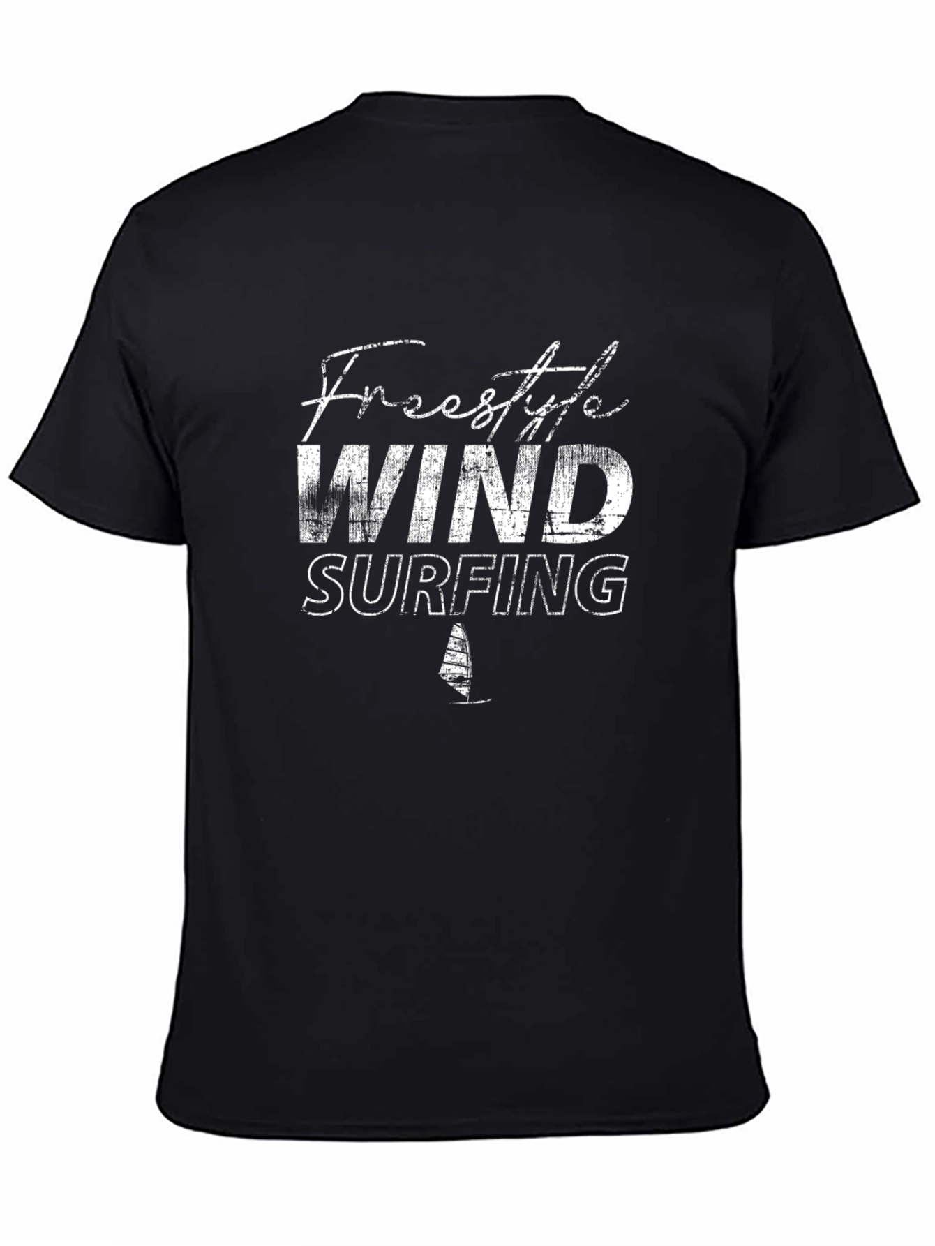 Freestyle Windsurfing Graphic Tee - Black