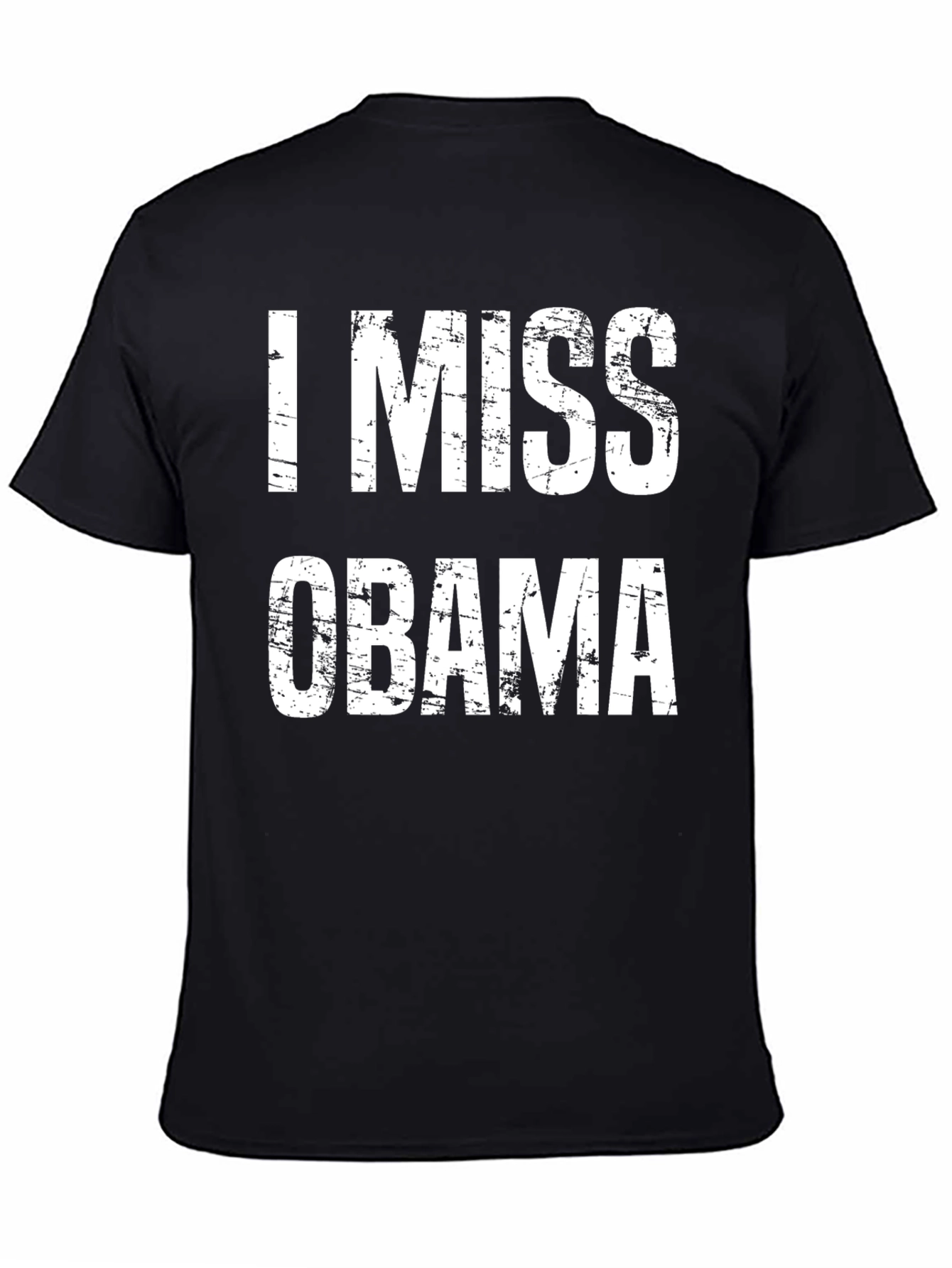 I Miss Obama Graphic T-Shirt - Black Cotton Tee