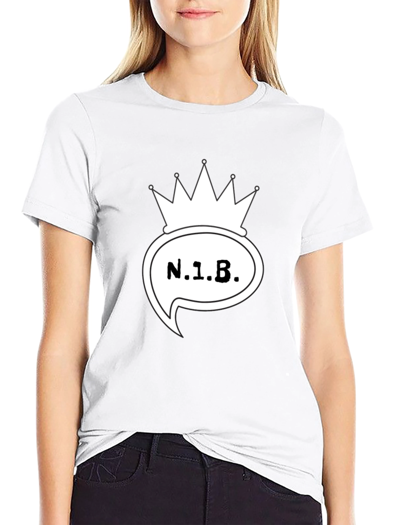 N.1.B. Crown Graphic Black T-Shirt