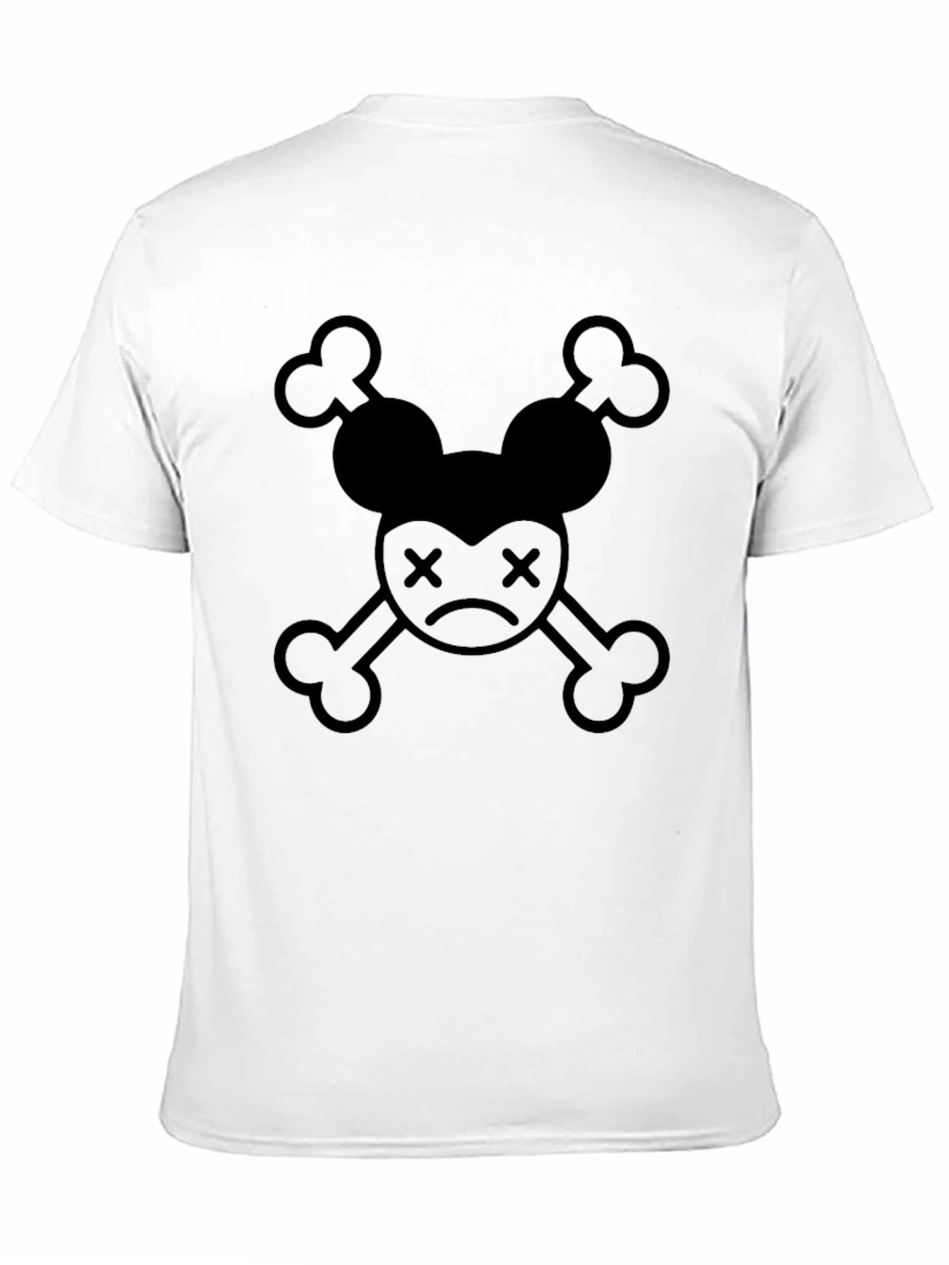 Minnie Mouse Skull Black Graphic Tee