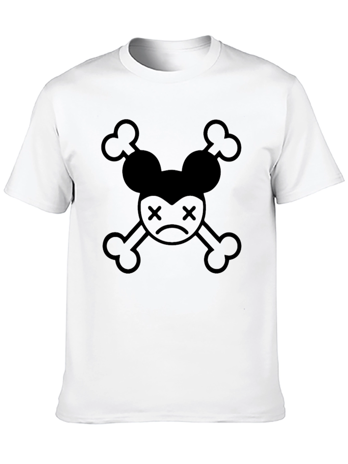 Minnie Mouse Skull Black Graphic Tee
