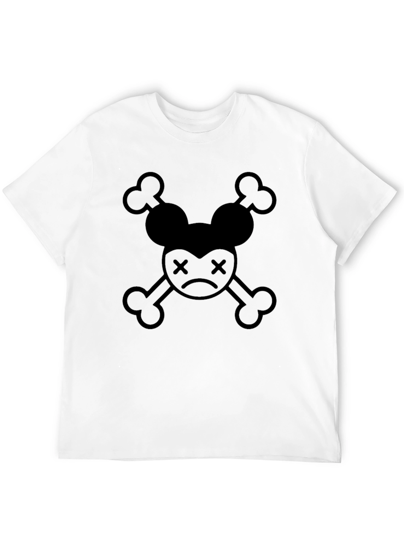 Minnie Mouse Skull Black Graphic Tee