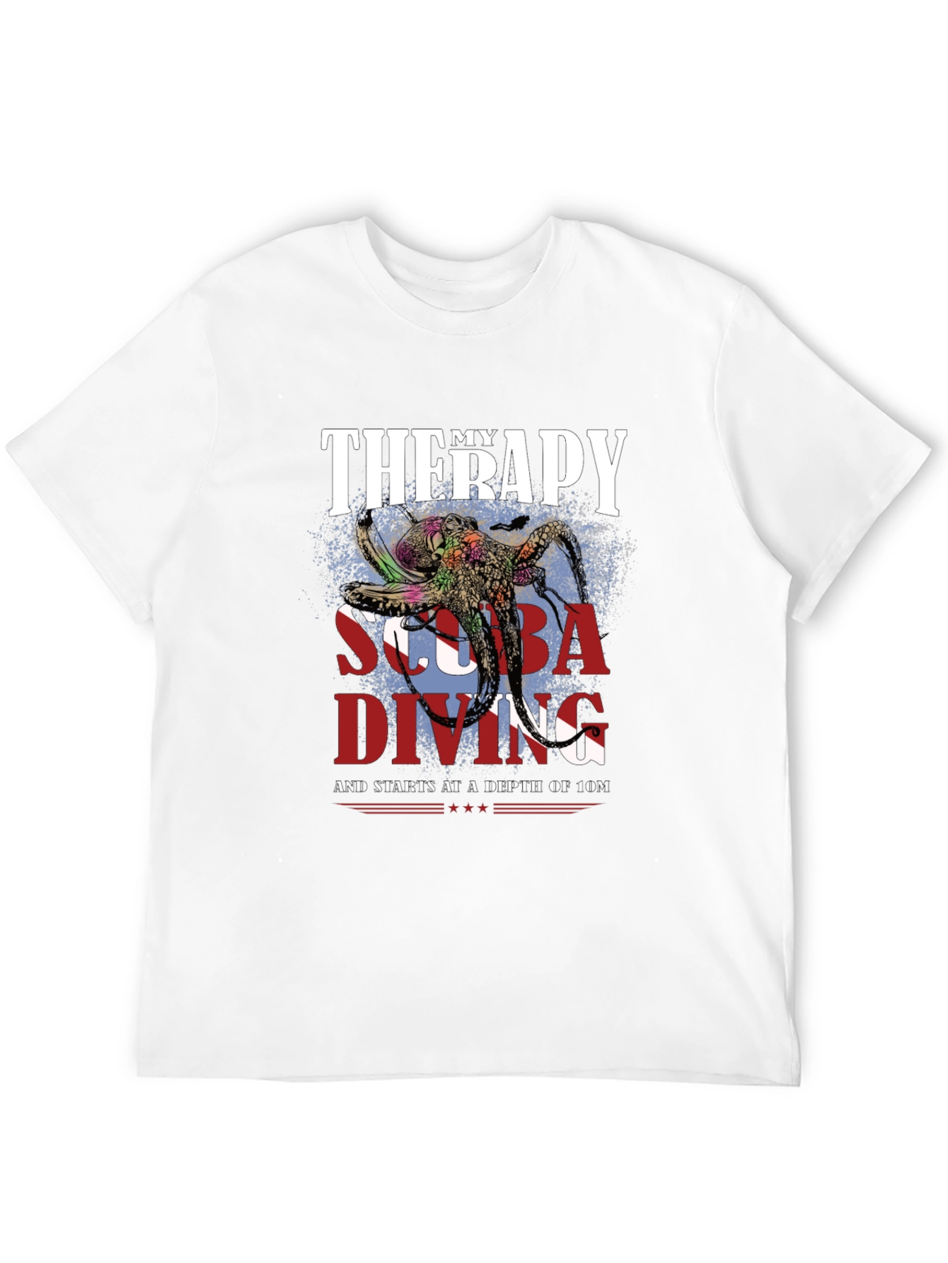 Scuba Diving Therapy T-Shirt - Octopus Design