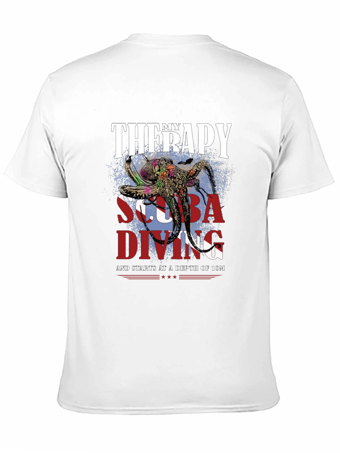 Scuba Diving Therapy T-Shirt - Octopus Design