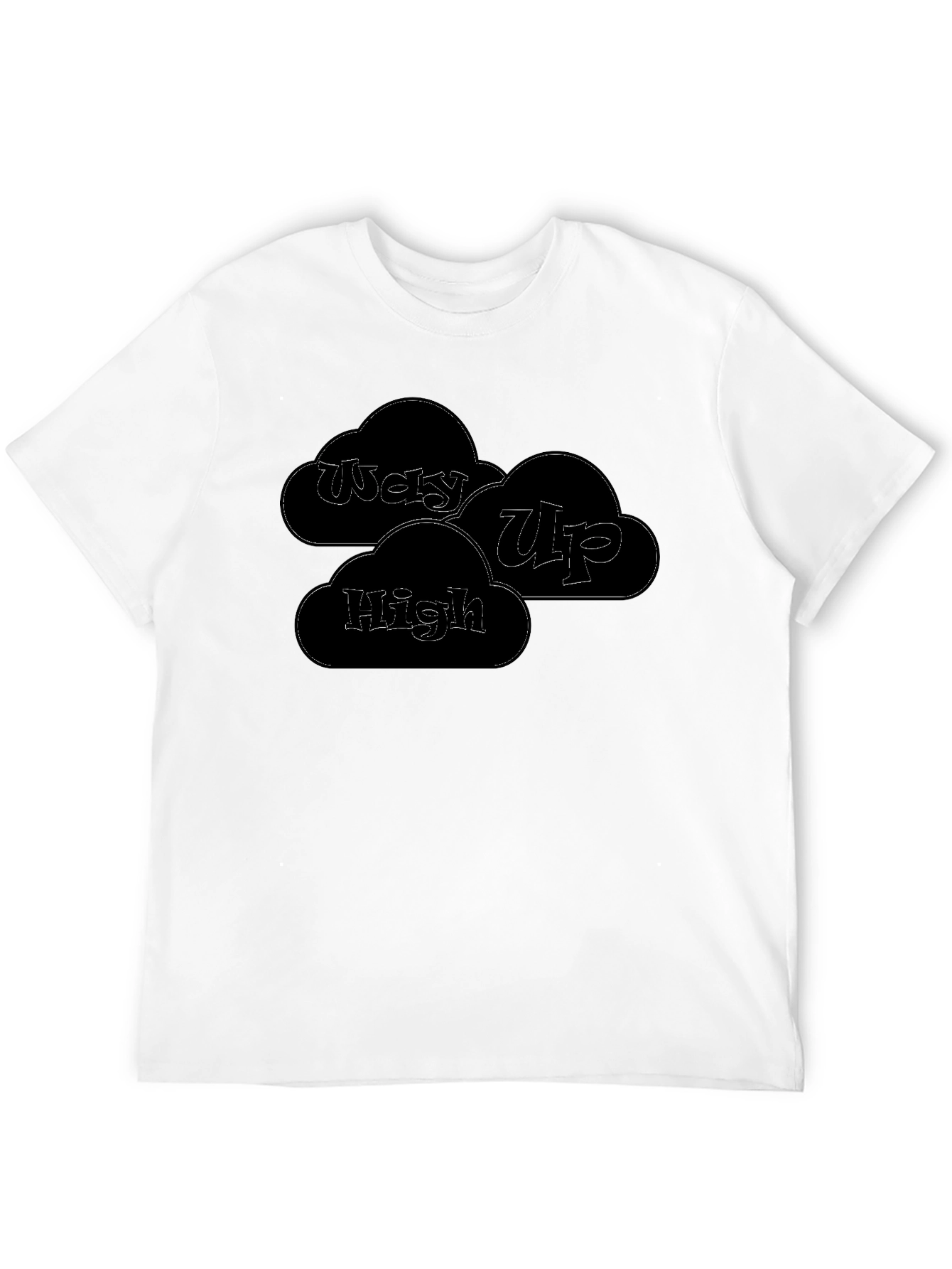 Way Up High Black Graphic T-Shirt