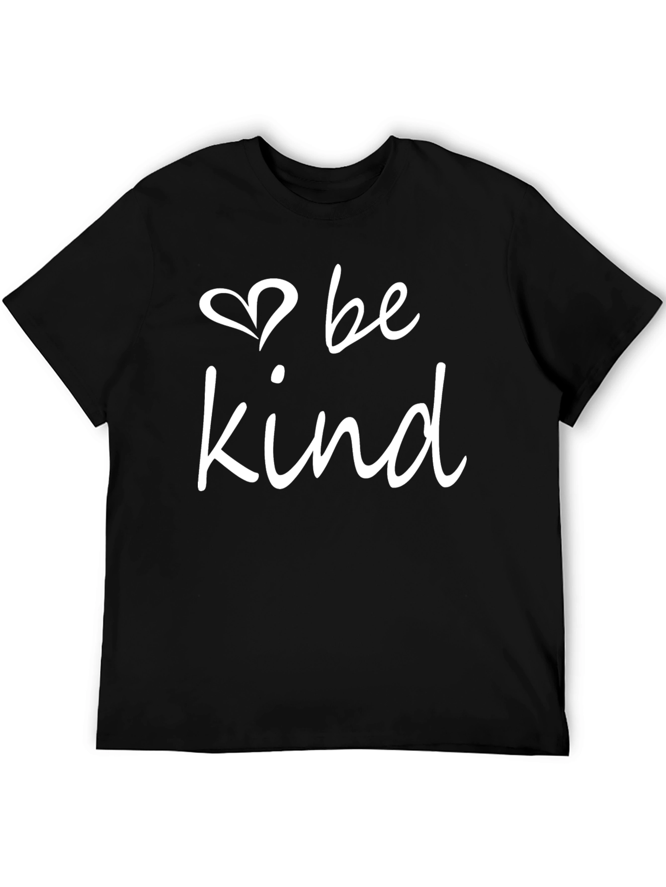Be Kind T-Shirt - Black Crew Neck Tee
