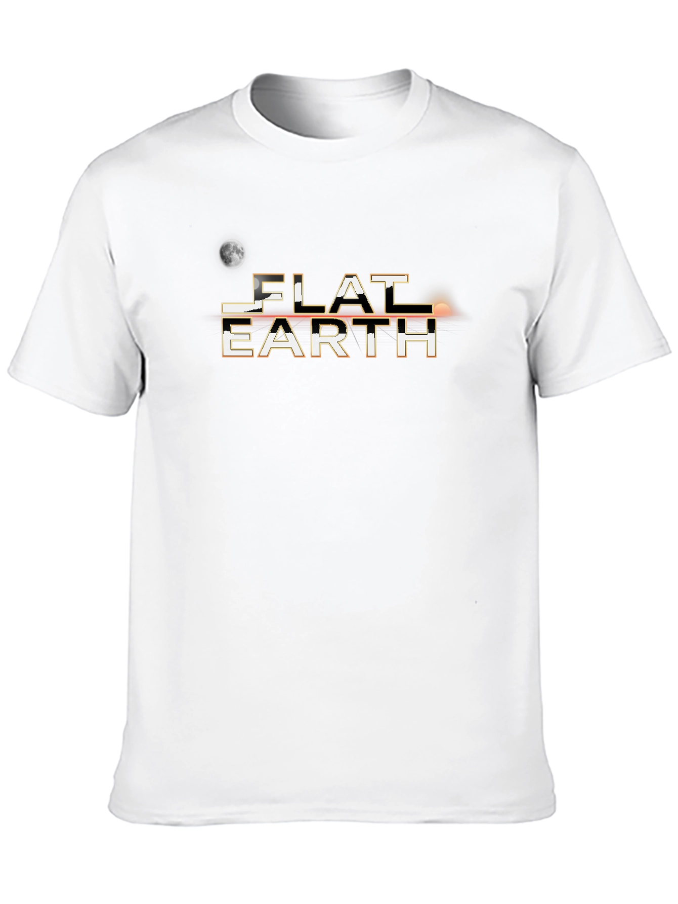 Flat Earth T-Shirt - Conspiracy Theory Novelty Tee