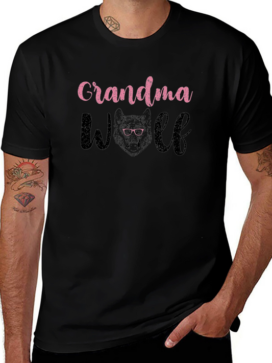 Grandma Wolf T-Shirt Cute Wolf Lover Tee