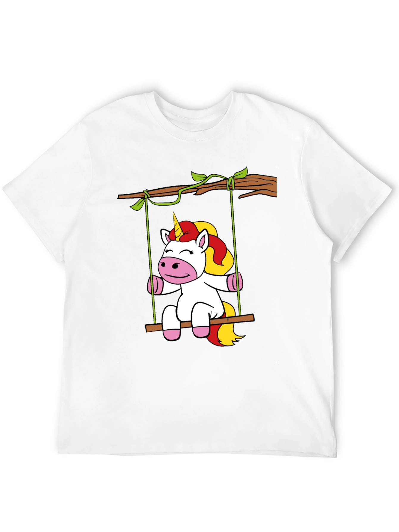 Unicorn on Swing Graphic Tee