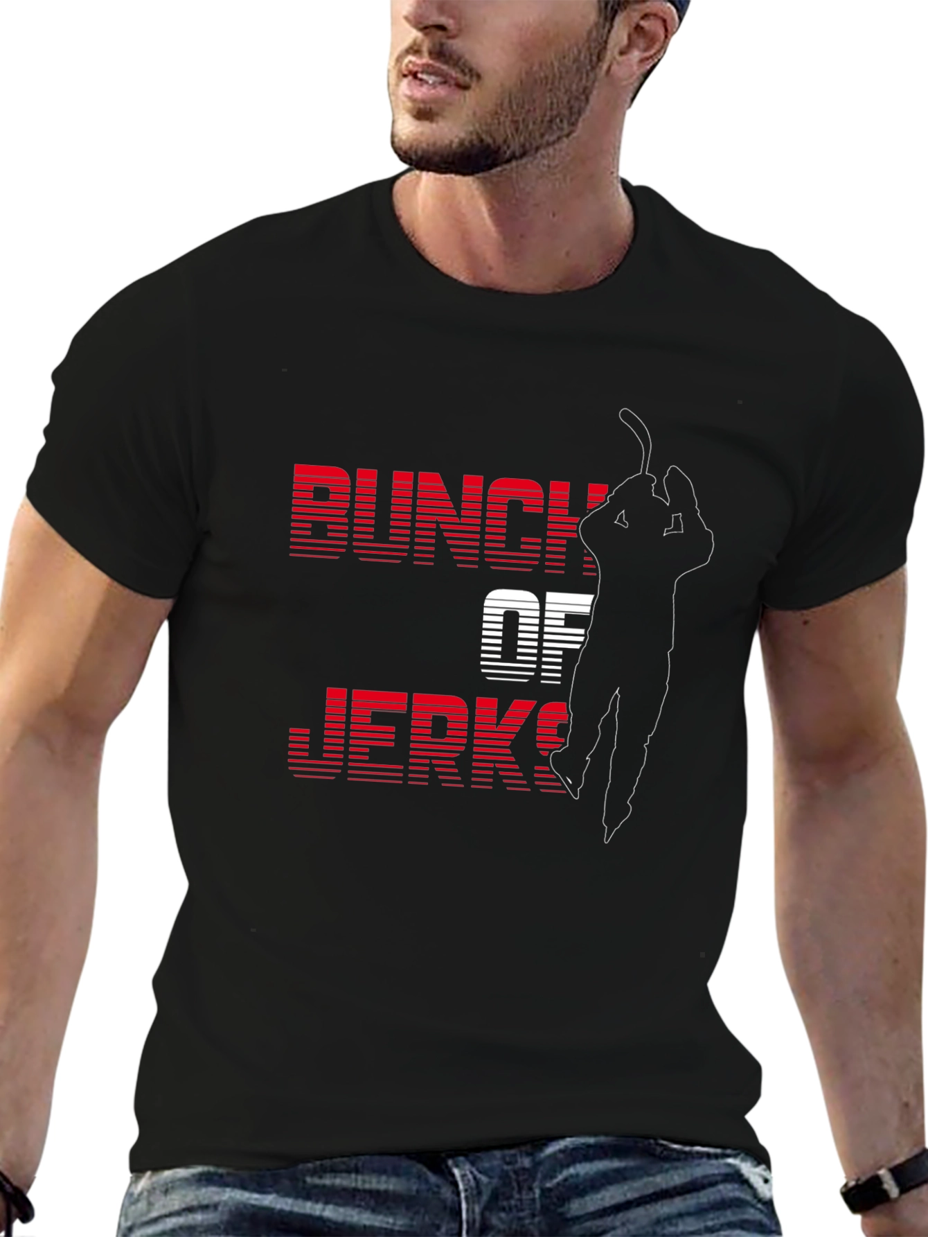 Bunch of Jerks Hockey T-Shirt - Black