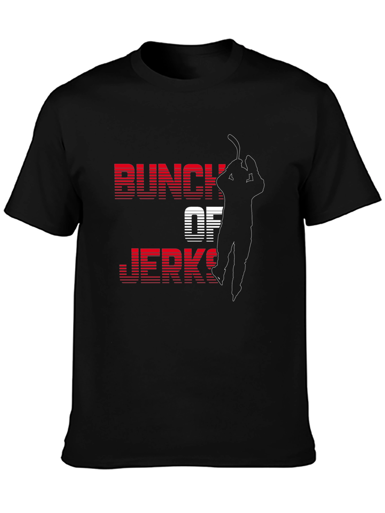 Bunch of Jerks Hockey T-Shirt - Black