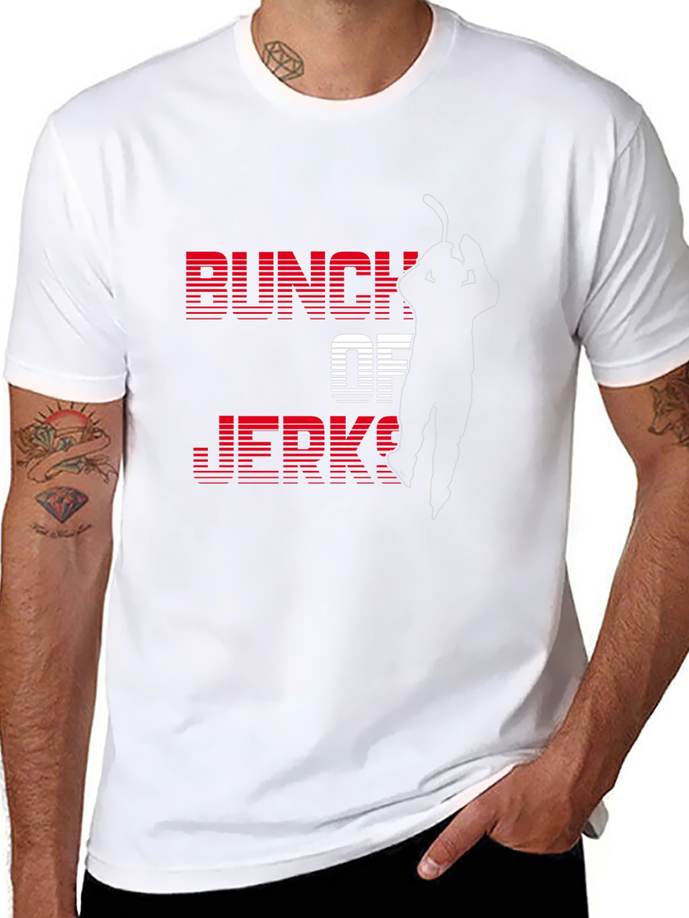 Bunch of Jerks Hockey T-Shirt - Black