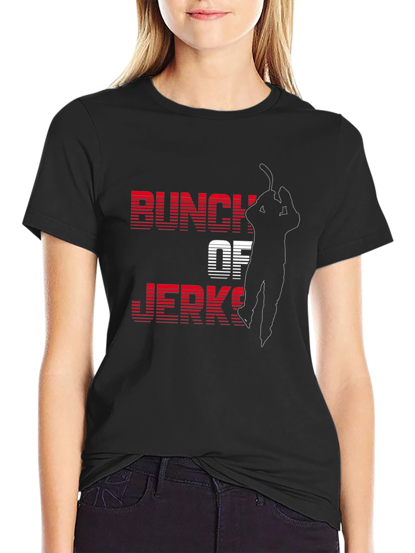 Bunch of Jerks Hockey T-Shirt - Black