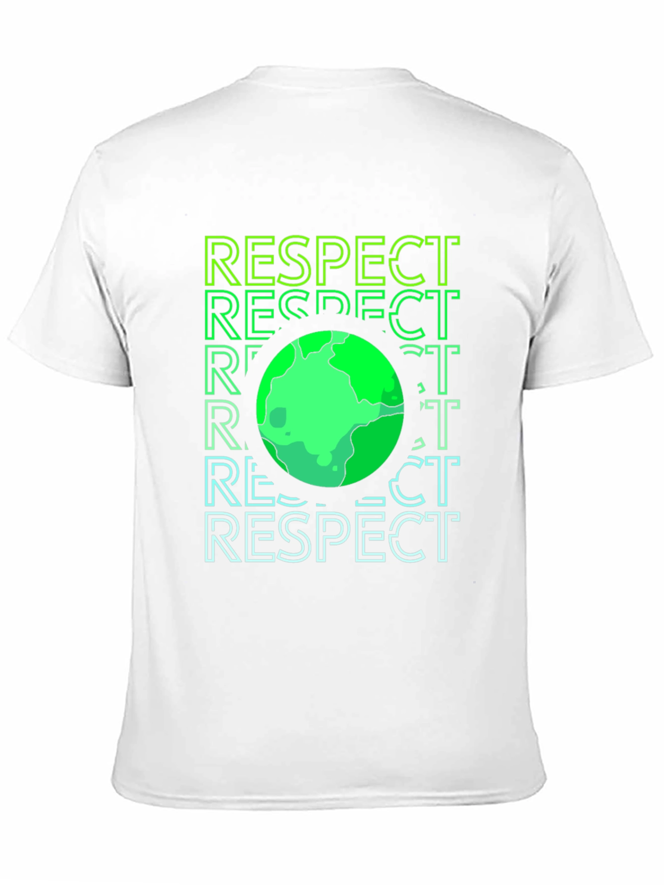 Respect Earth Graphic Print Black T-Shirt