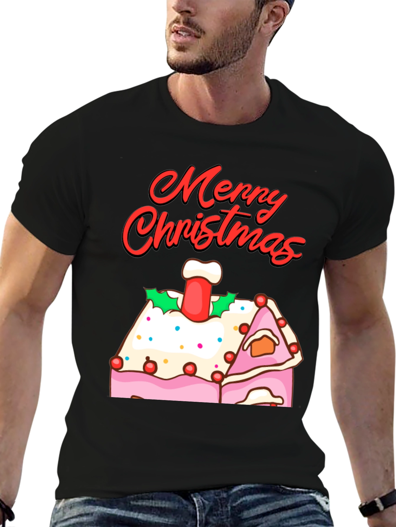 Merry Christmas Gingerbread House T-Shirt