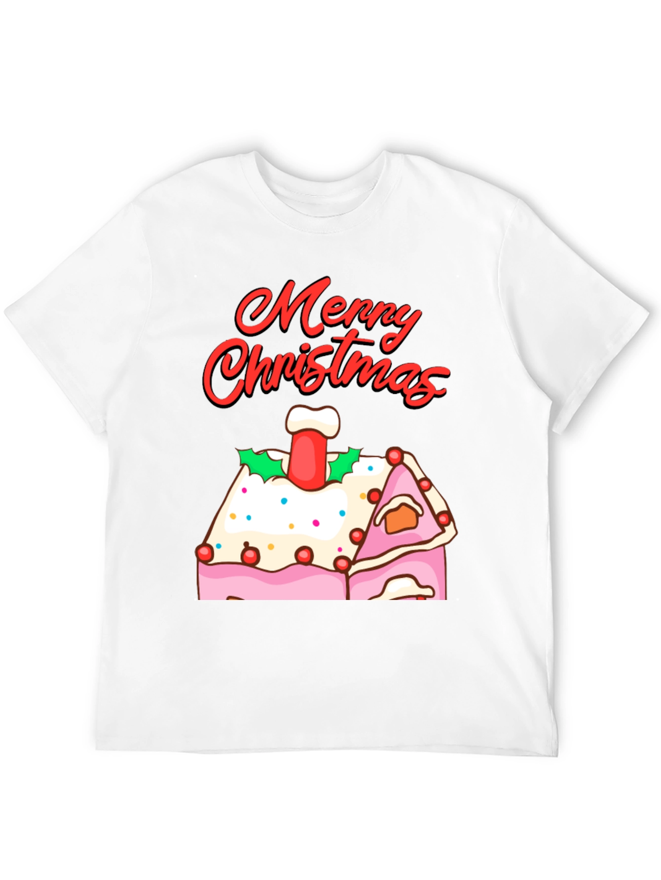 Merry Christmas Gingerbread House T-Shirt