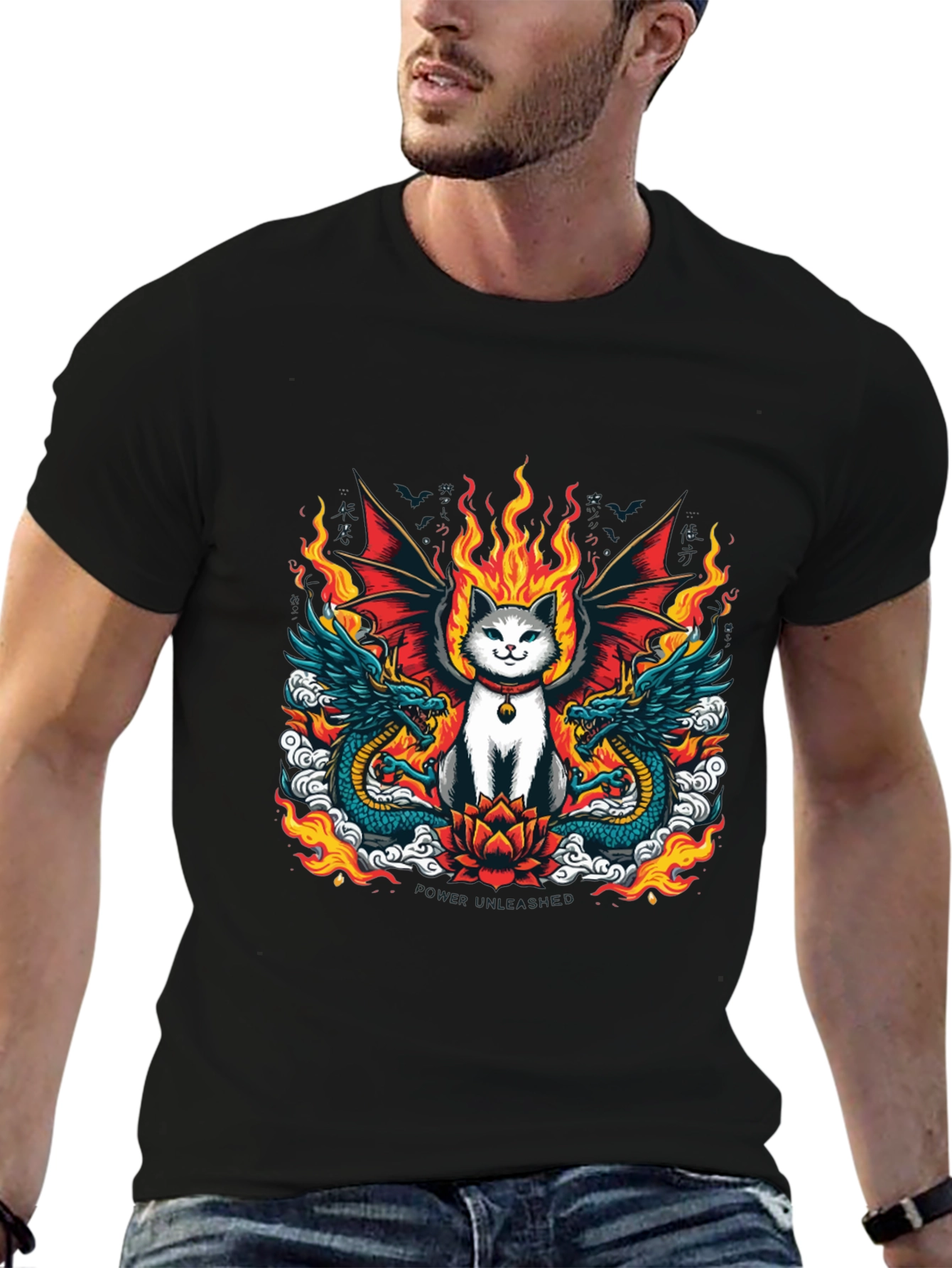Dragon Cat Graphic Tee - Unleash Your Style!