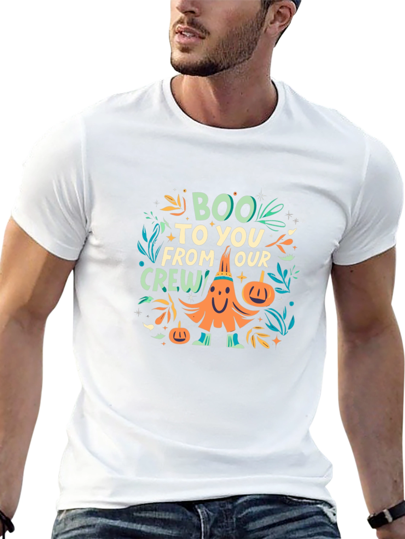 Boo To You From Our Crew Halloween Graphic Tee