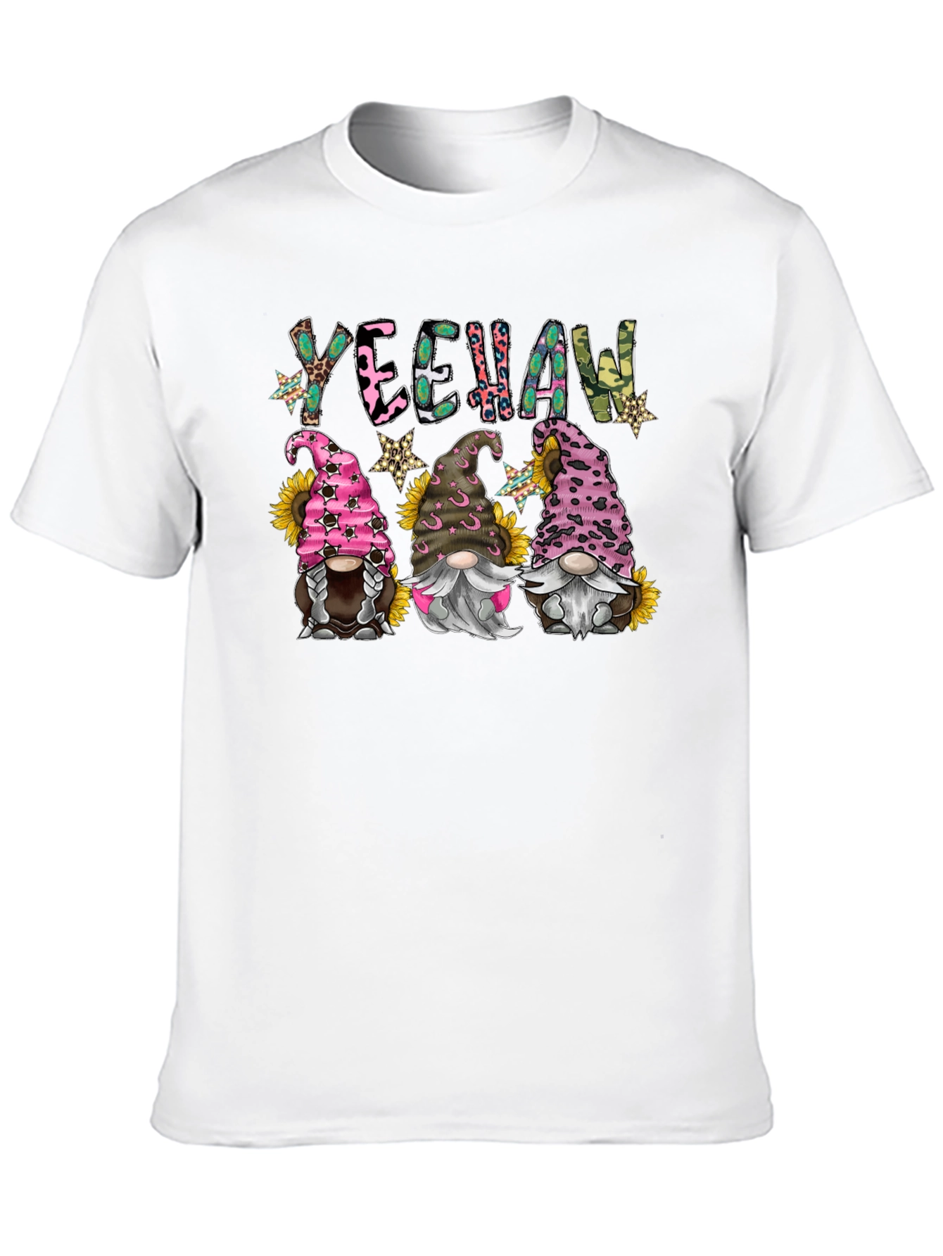 Yeehaw Gnomes Black Graphic Tee