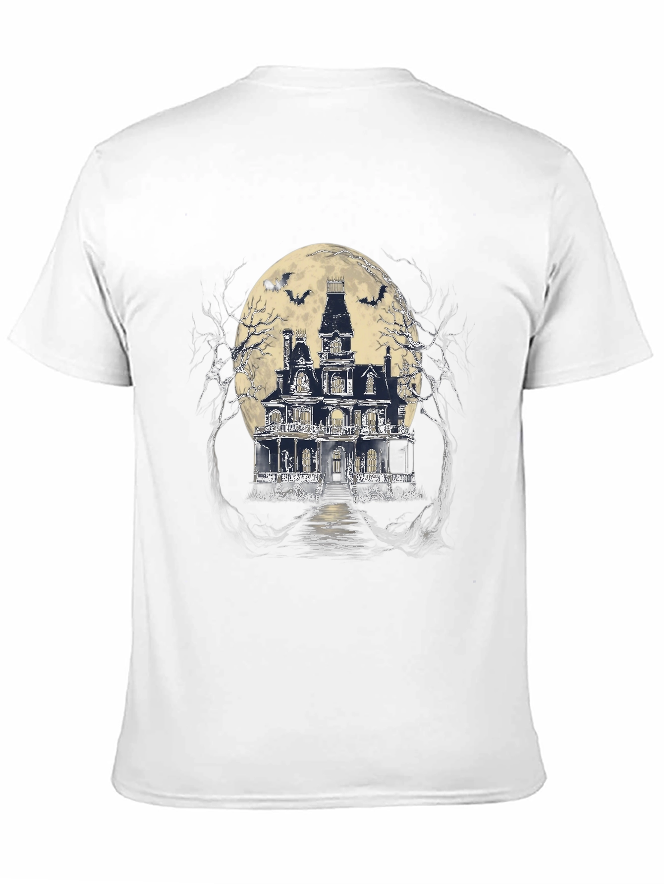 Haunted House Graphic Tee - Spooky Style