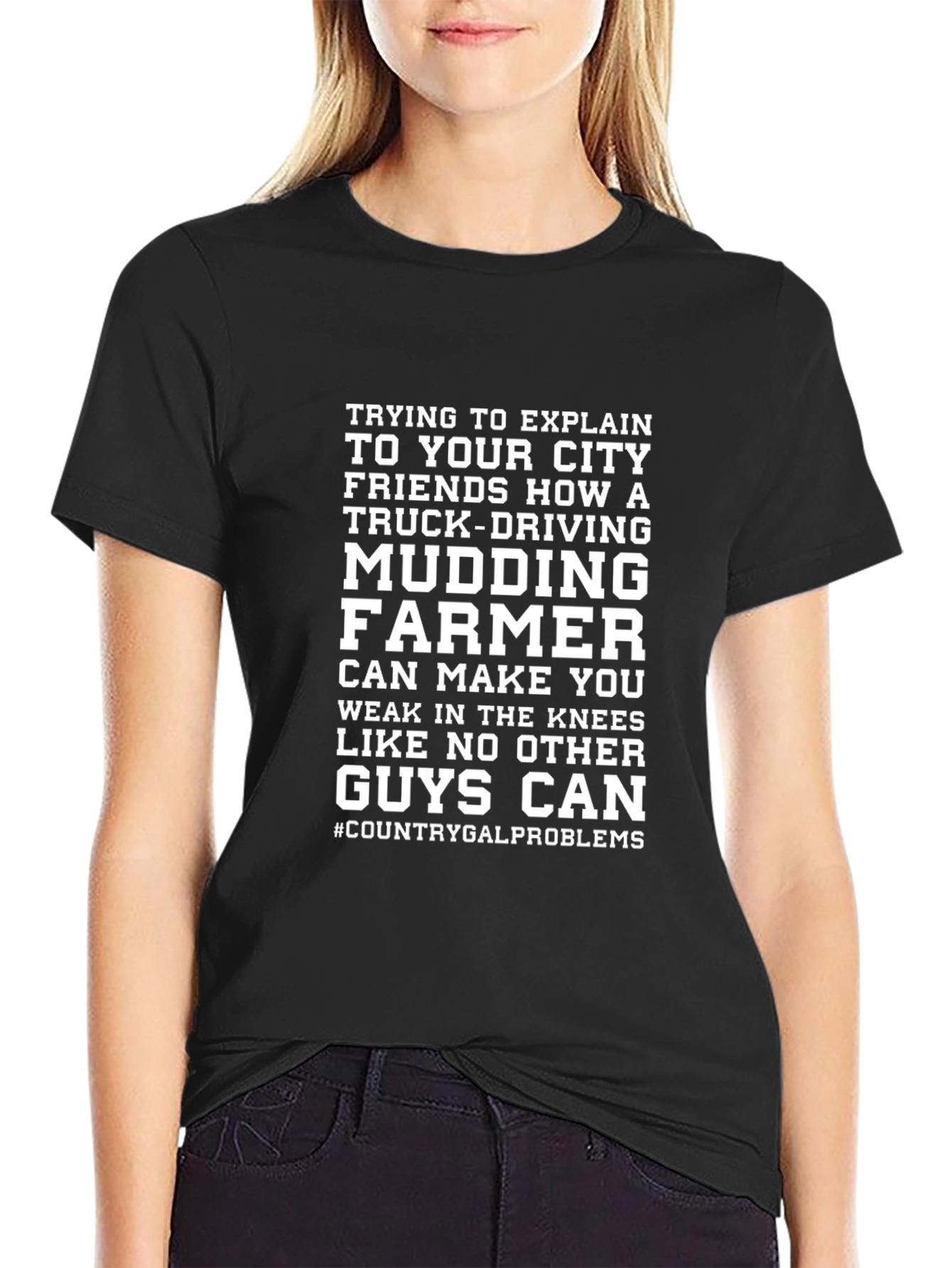 Truck-Driving Mudding Farmer Tee
