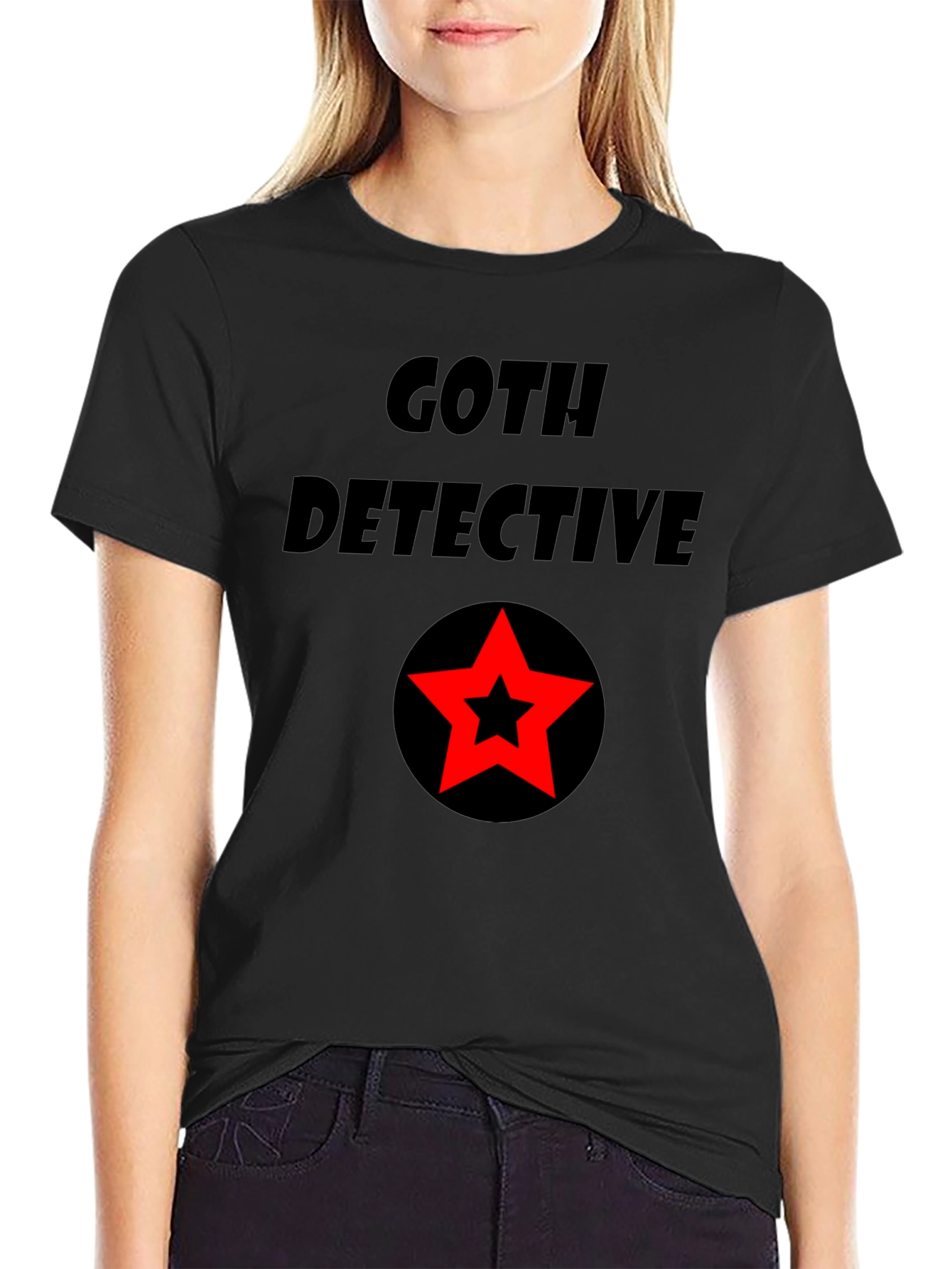 Goth Detective Graphic T-Shirt