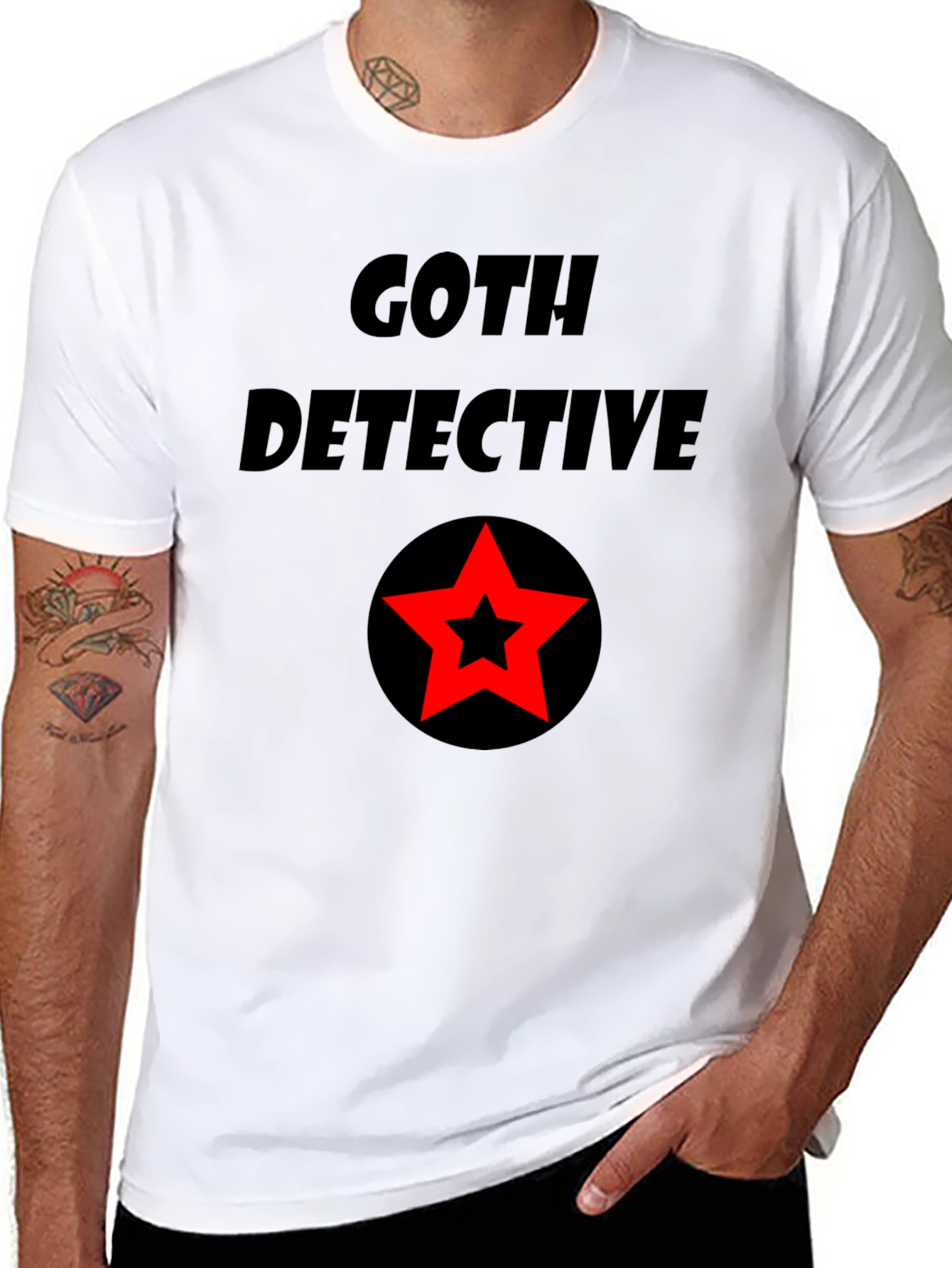 Goth Detective Graphic T-Shirt