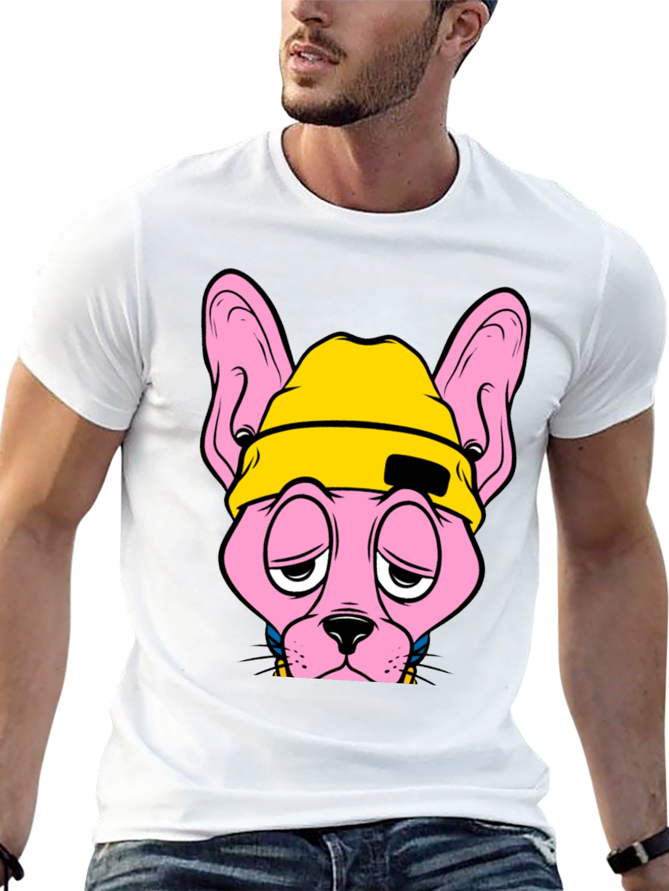 Cool Cat Graphic T-Shirt - Black