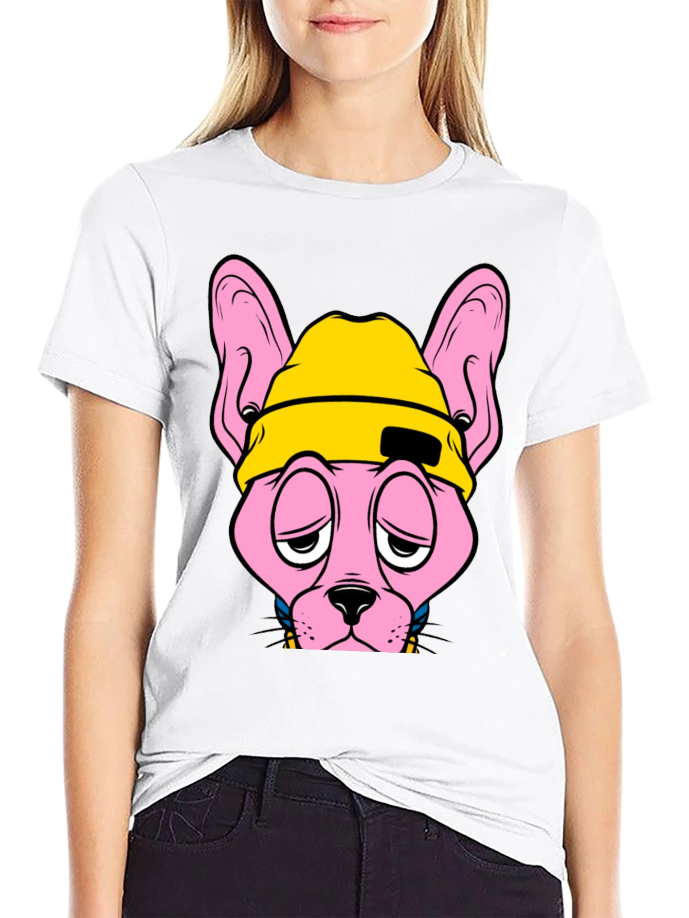 Cool Cat Graphic T-Shirt - Black