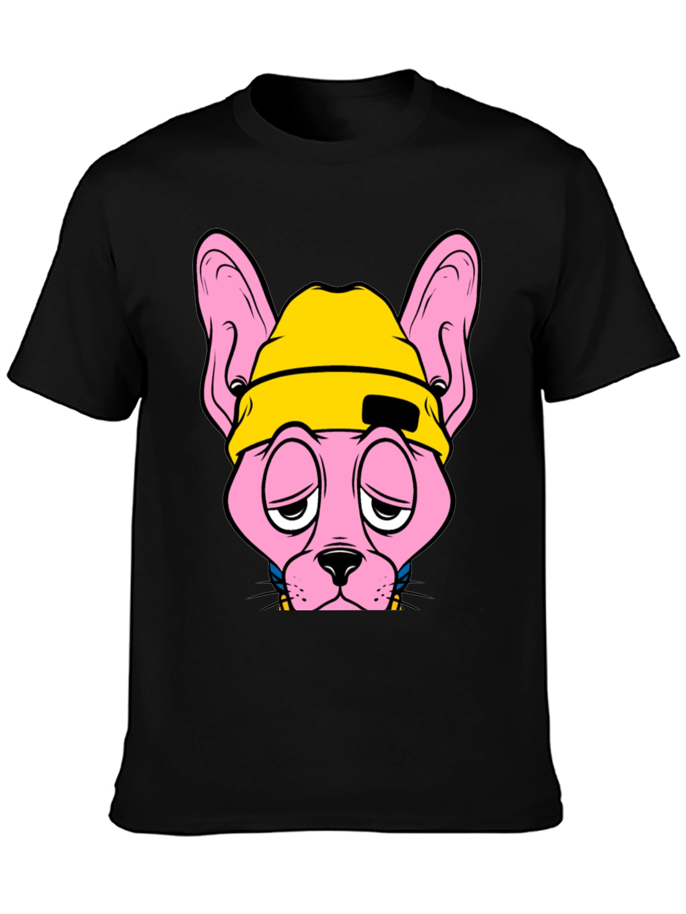 Cool Cat Graphic T-Shirt - Black
