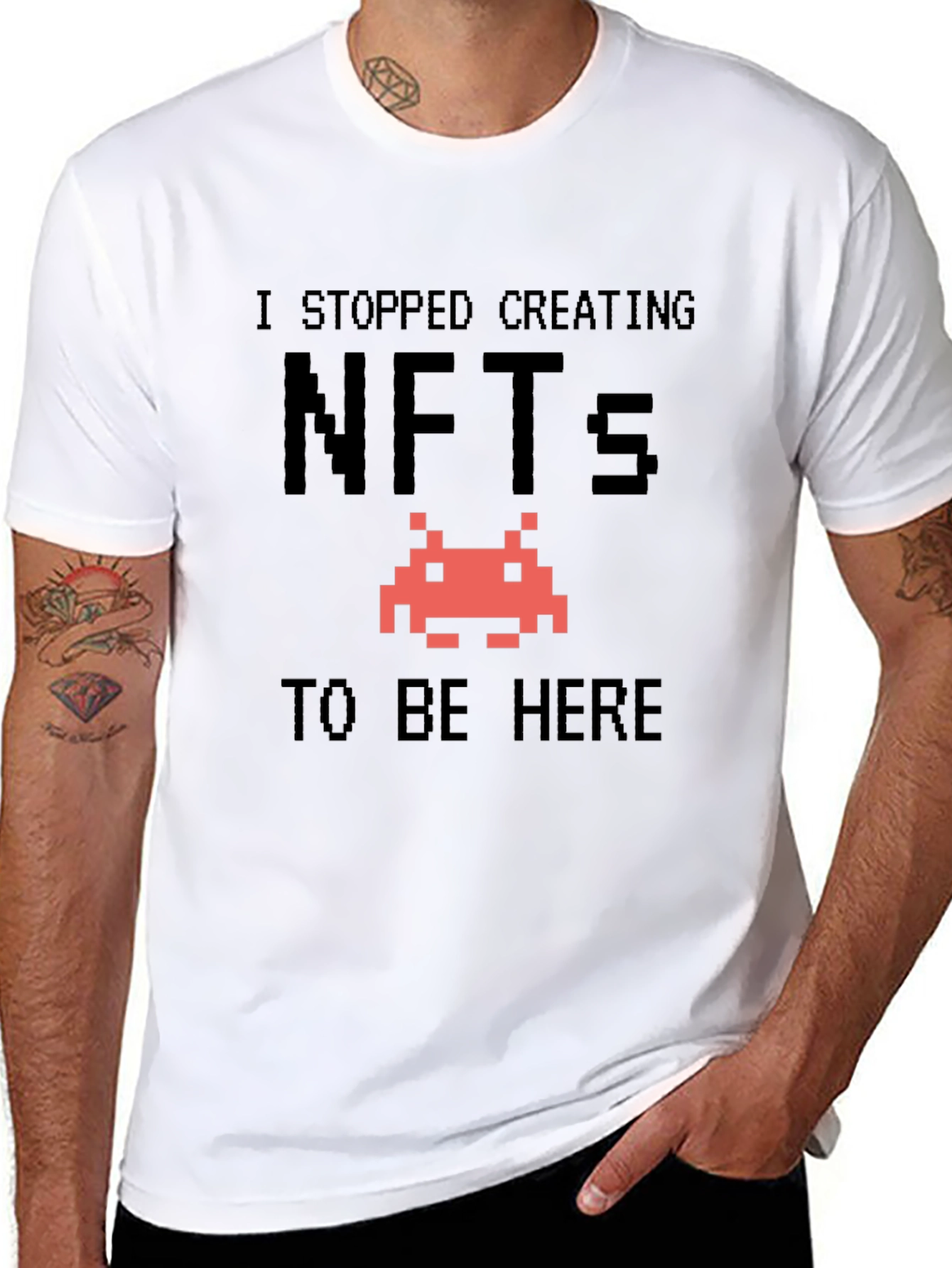 NFTs Humor T-Shirt - Stop Creating NFTs
