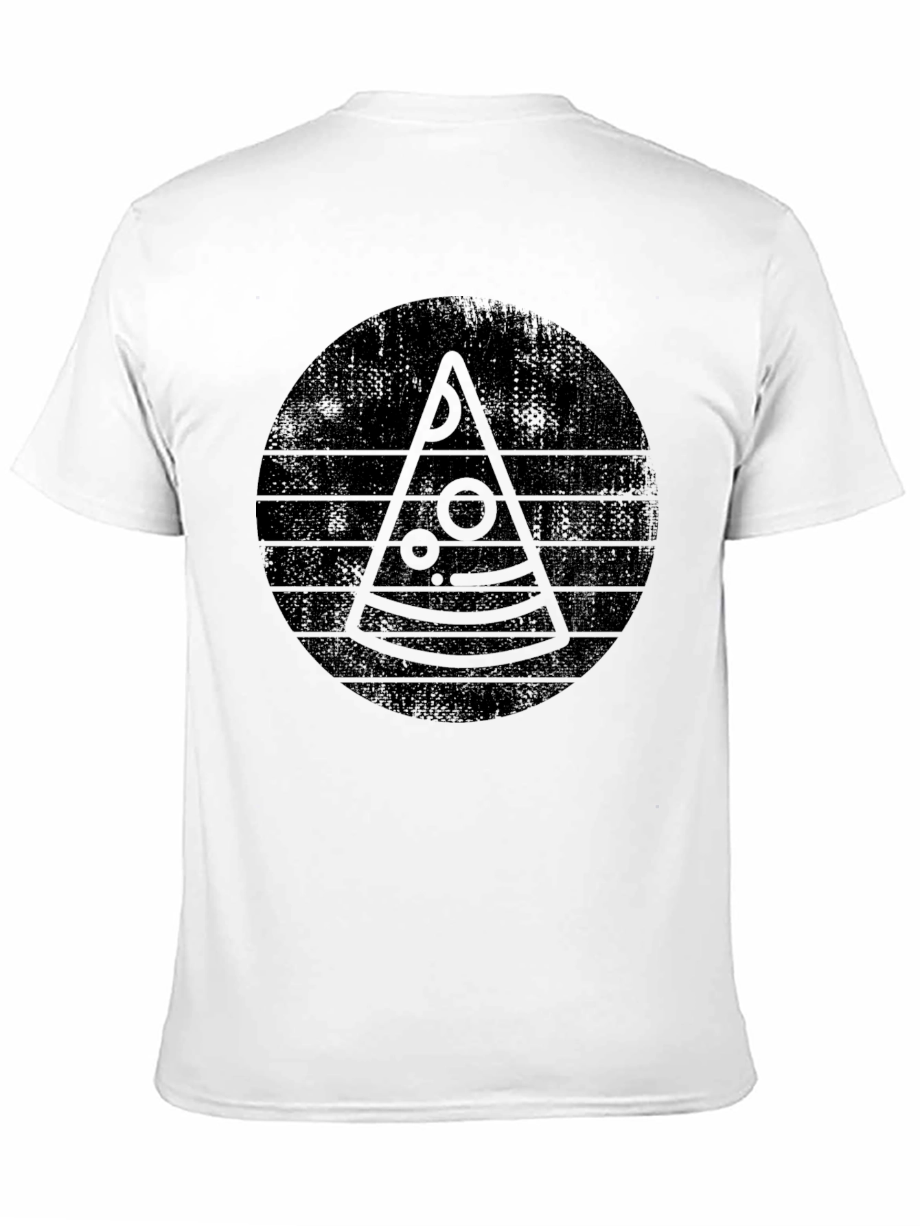 Retro Pizza Graphic Tee - Unisex Black T-Shirt