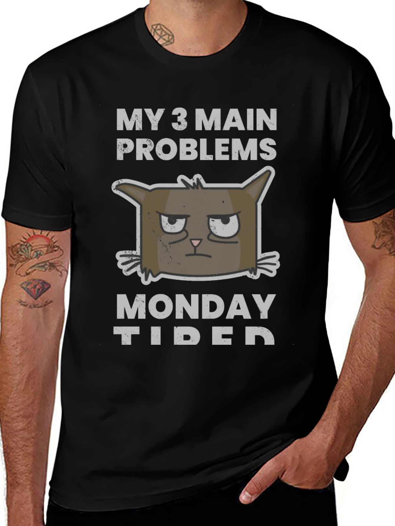 My 3 Main Problems Cat Graphic T-Shirt