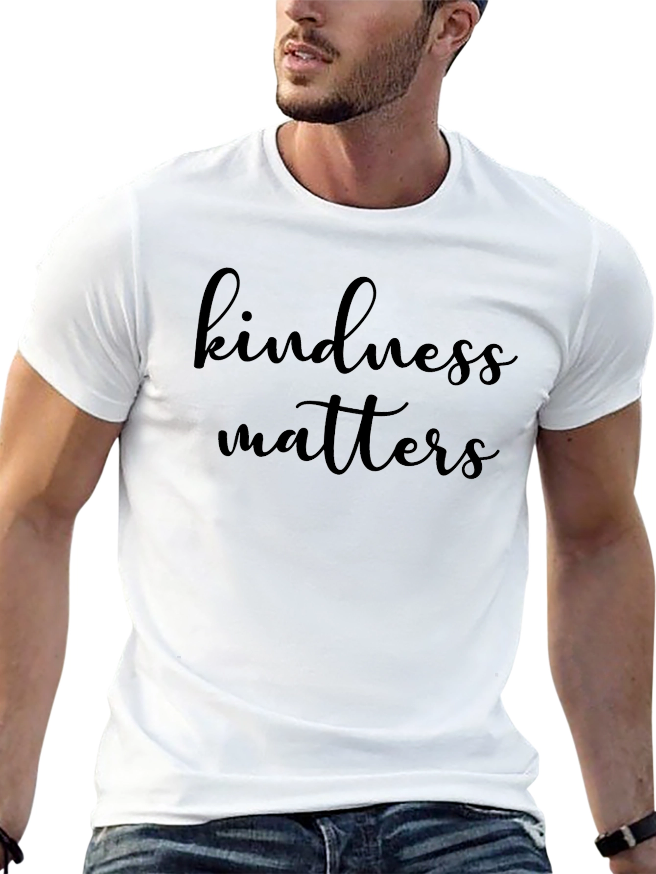 Kindness Matters Black Graphic Tee - Unisex