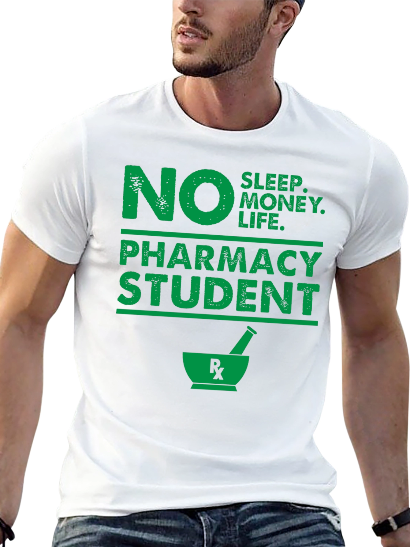No Sleep Pharmacy Student Graphic T-Shirt