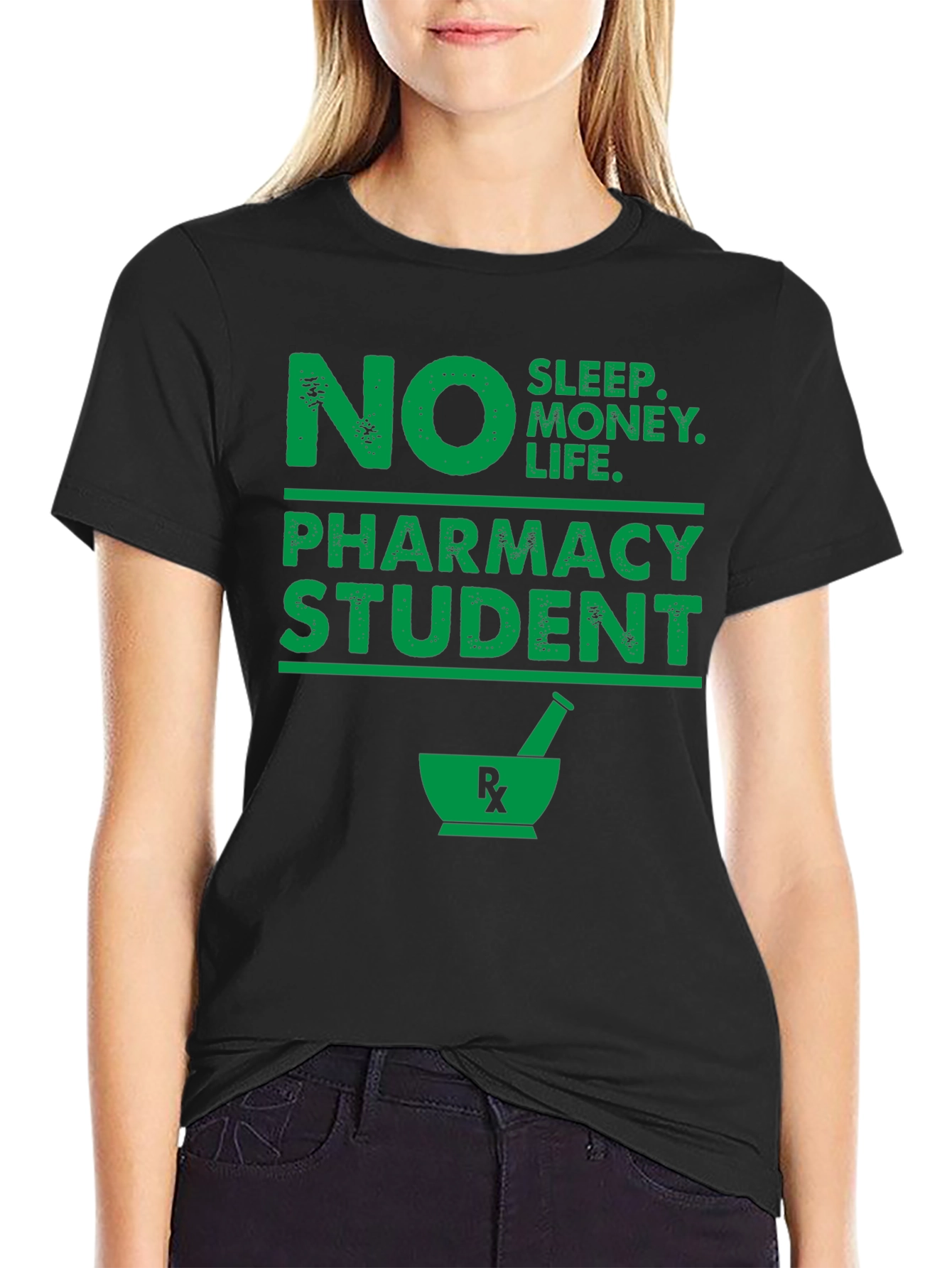 No Sleep Pharmacy Student Graphic T-Shirt