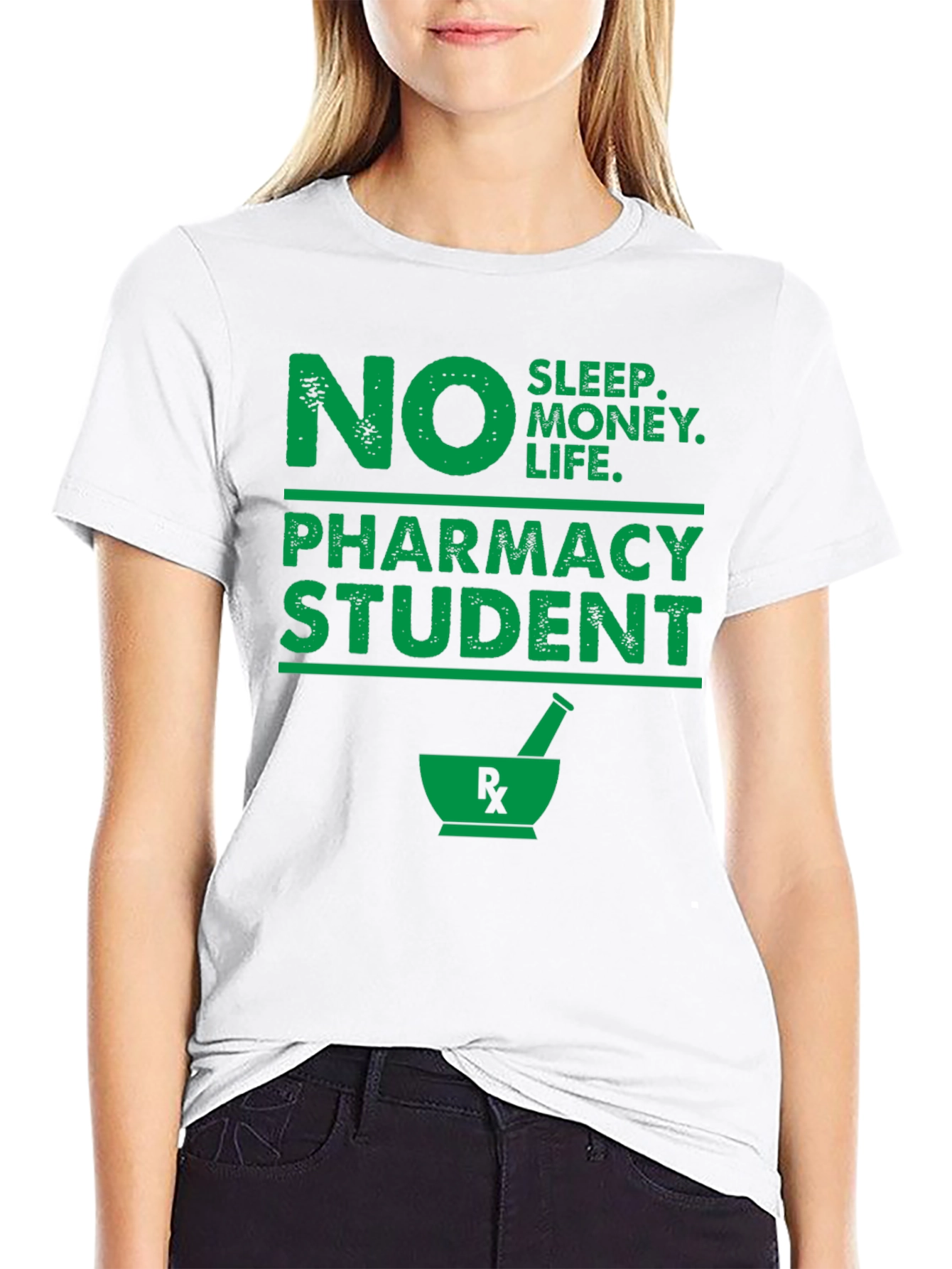 No Sleep Pharmacy Student Graphic T-Shirt