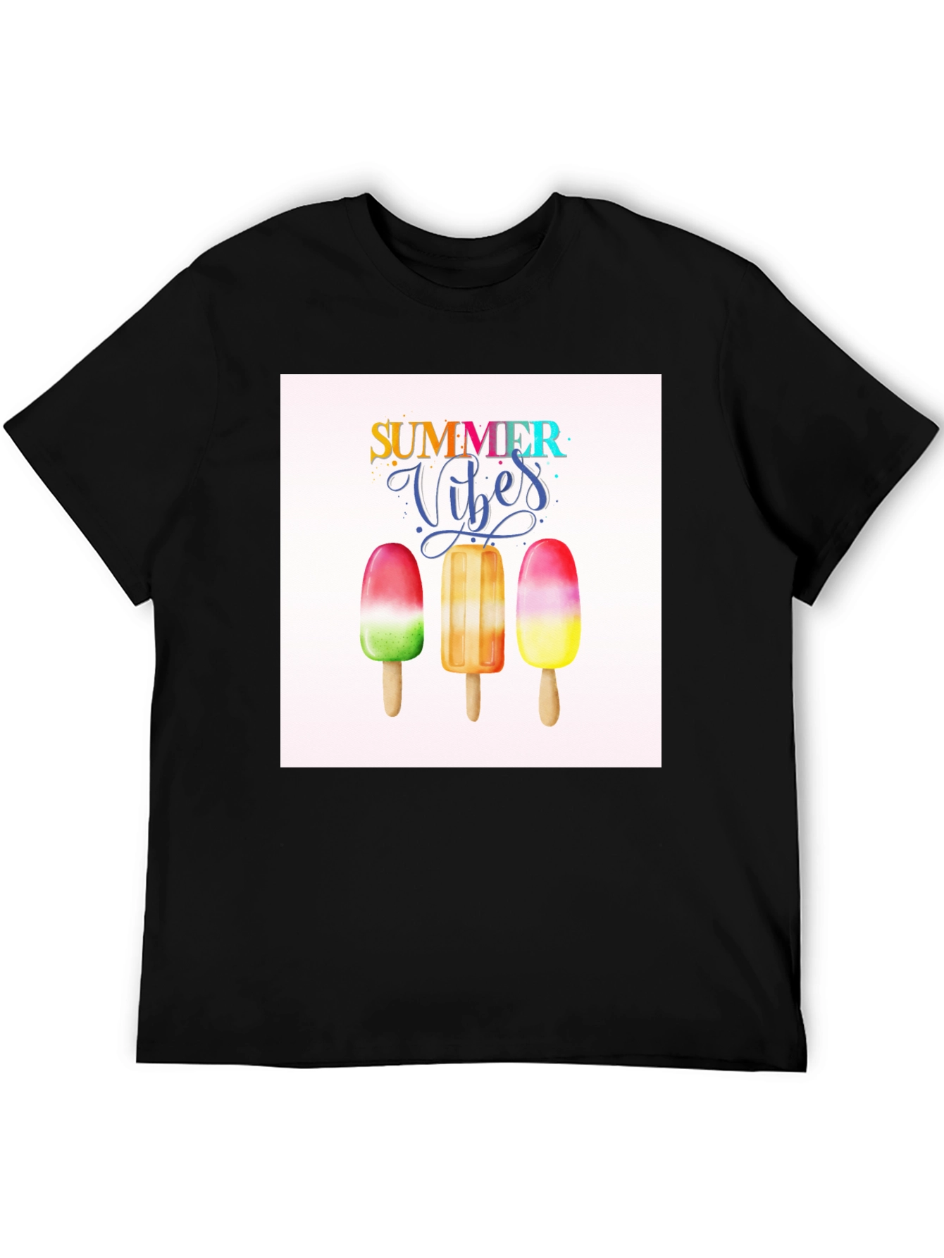 Summer Vibes Graphic Tee - Popsicle Design