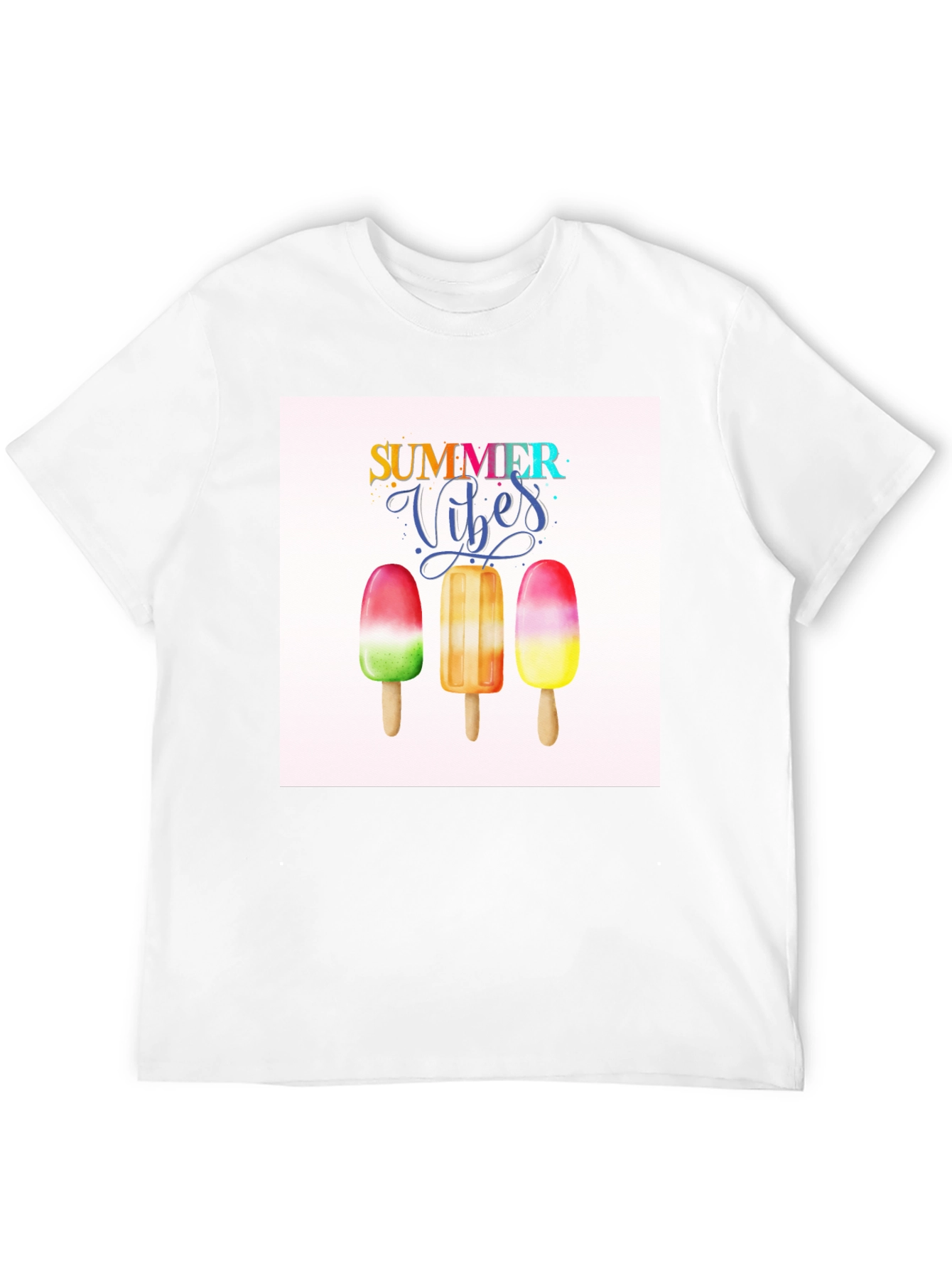 Summer Vibes Graphic Tee - Popsicle Design