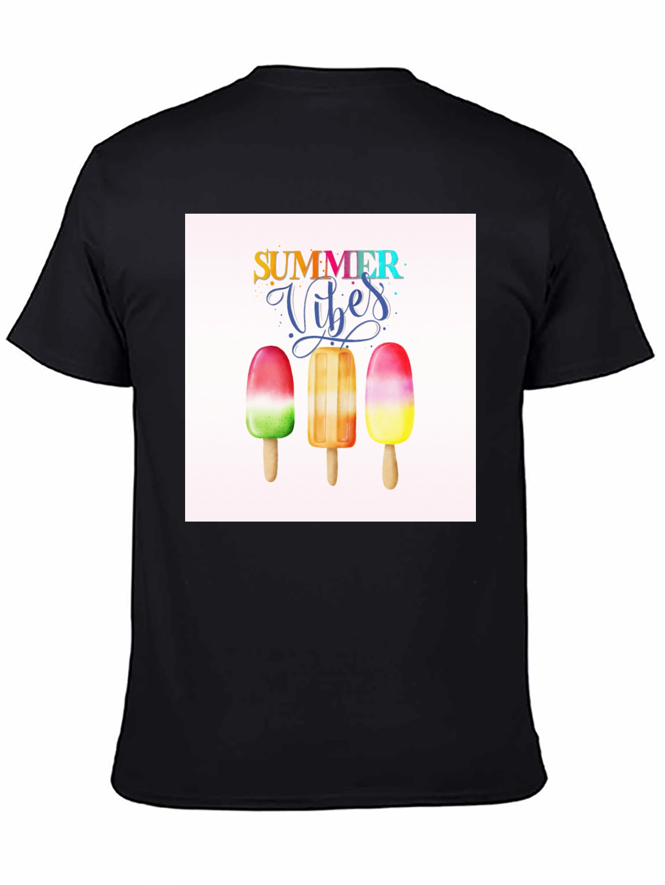 Summer Vibes Graphic Tee - Popsicle Design