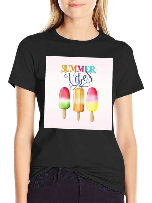 Summer Vibes Graphic Tee - Popsicle Design